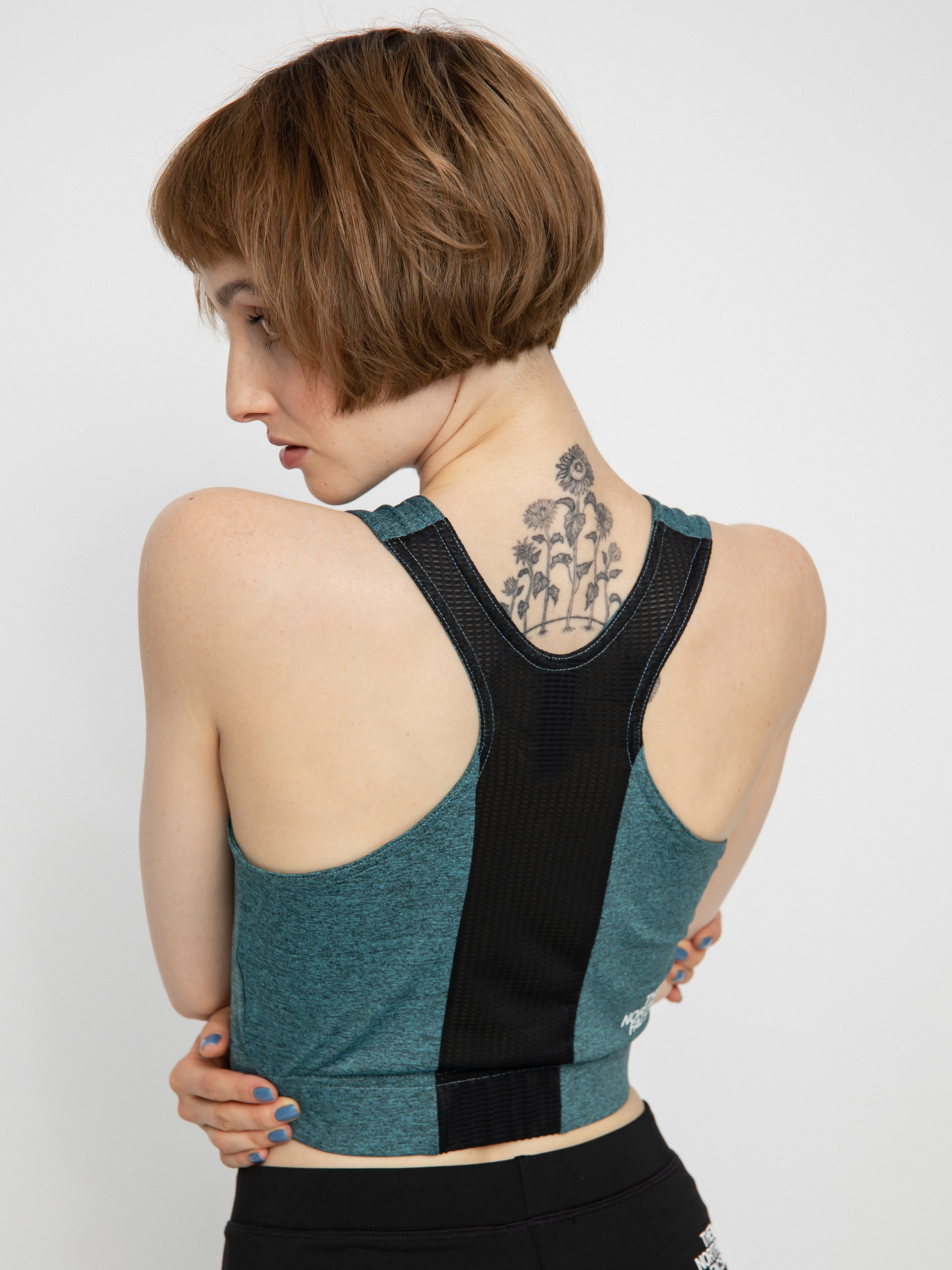 Koszulka The North Face Ma Tanklette Wmn (goblnblublkheather/tnfblk)