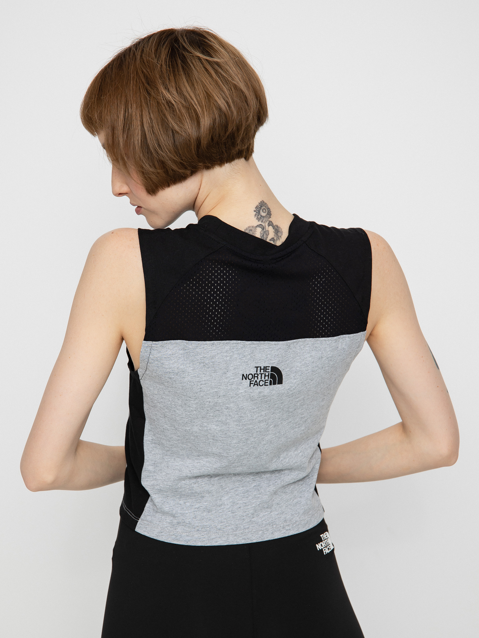 Koszulka The North Face Cropped Fitted Wmn (tnf light grey heather)