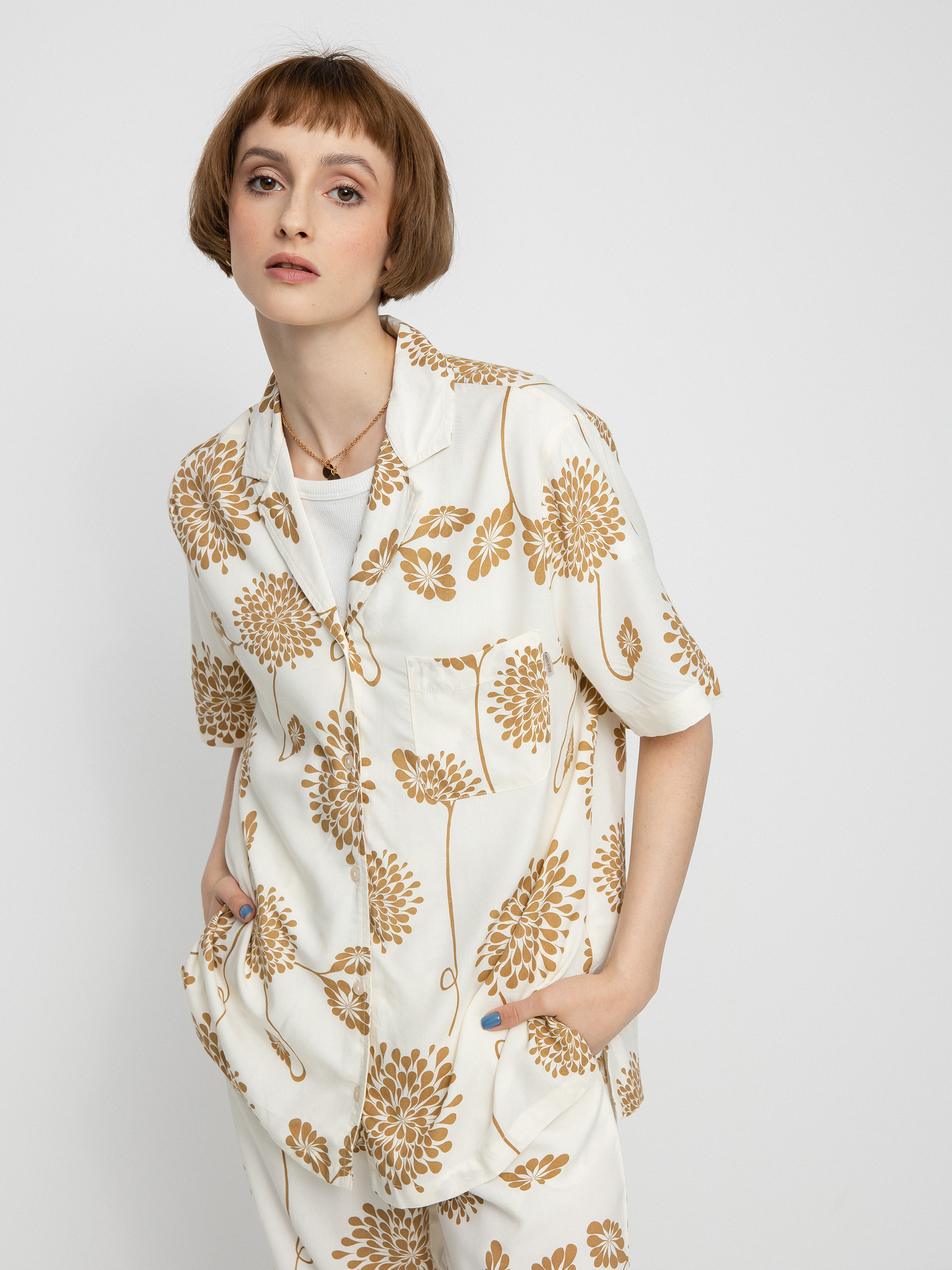 Koszula Brixton Bunker Garden Floral Bf Wmn (dove)