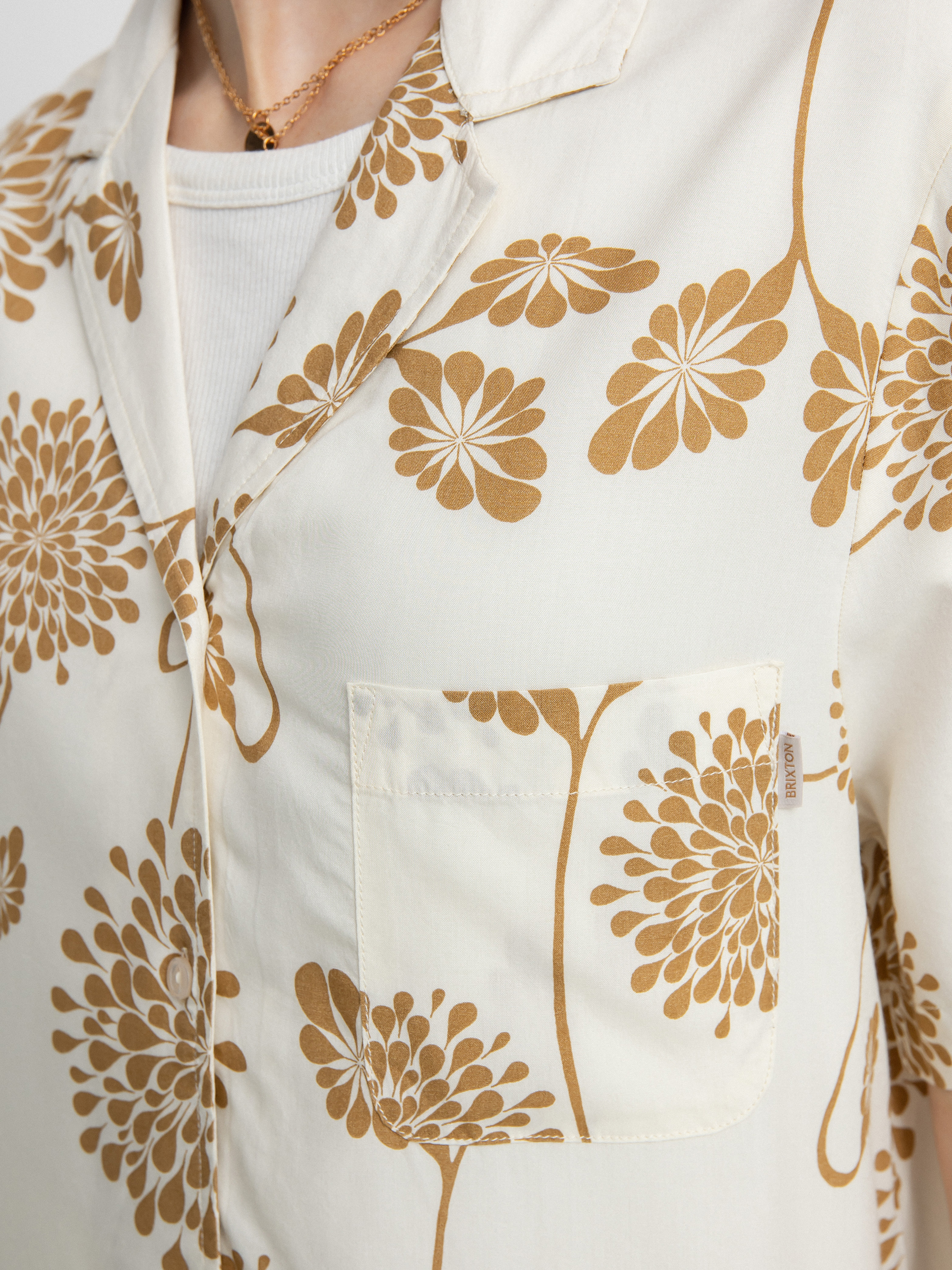 Koszula Brixton Bunker Garden Floral Bf Wmn (dove)