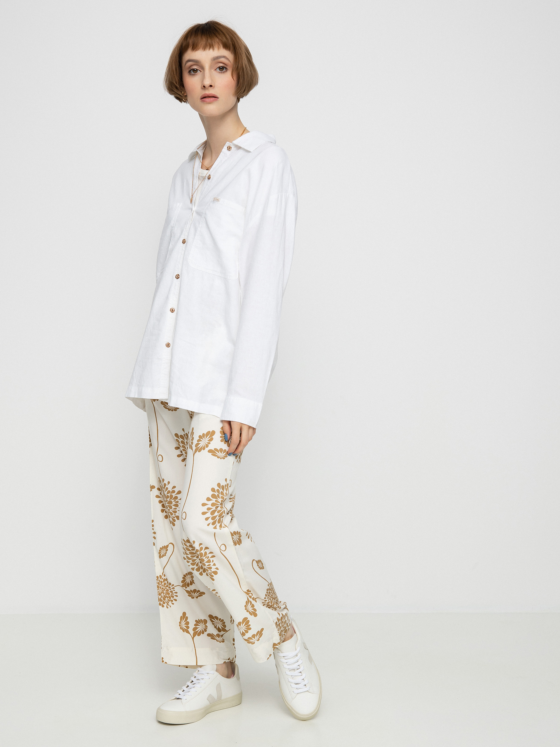 Koszula Brixton Bowery Overshirt Wmn (white)