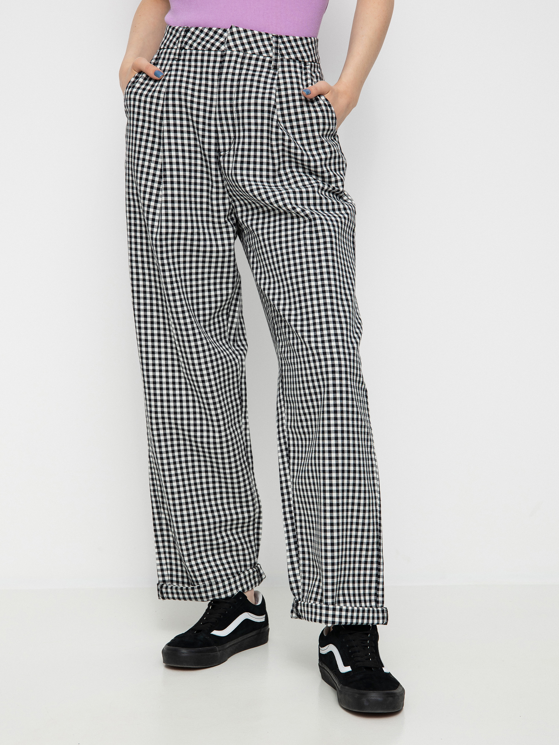 Spodnie Brixton Victory Trouser Wmn (black gingham)