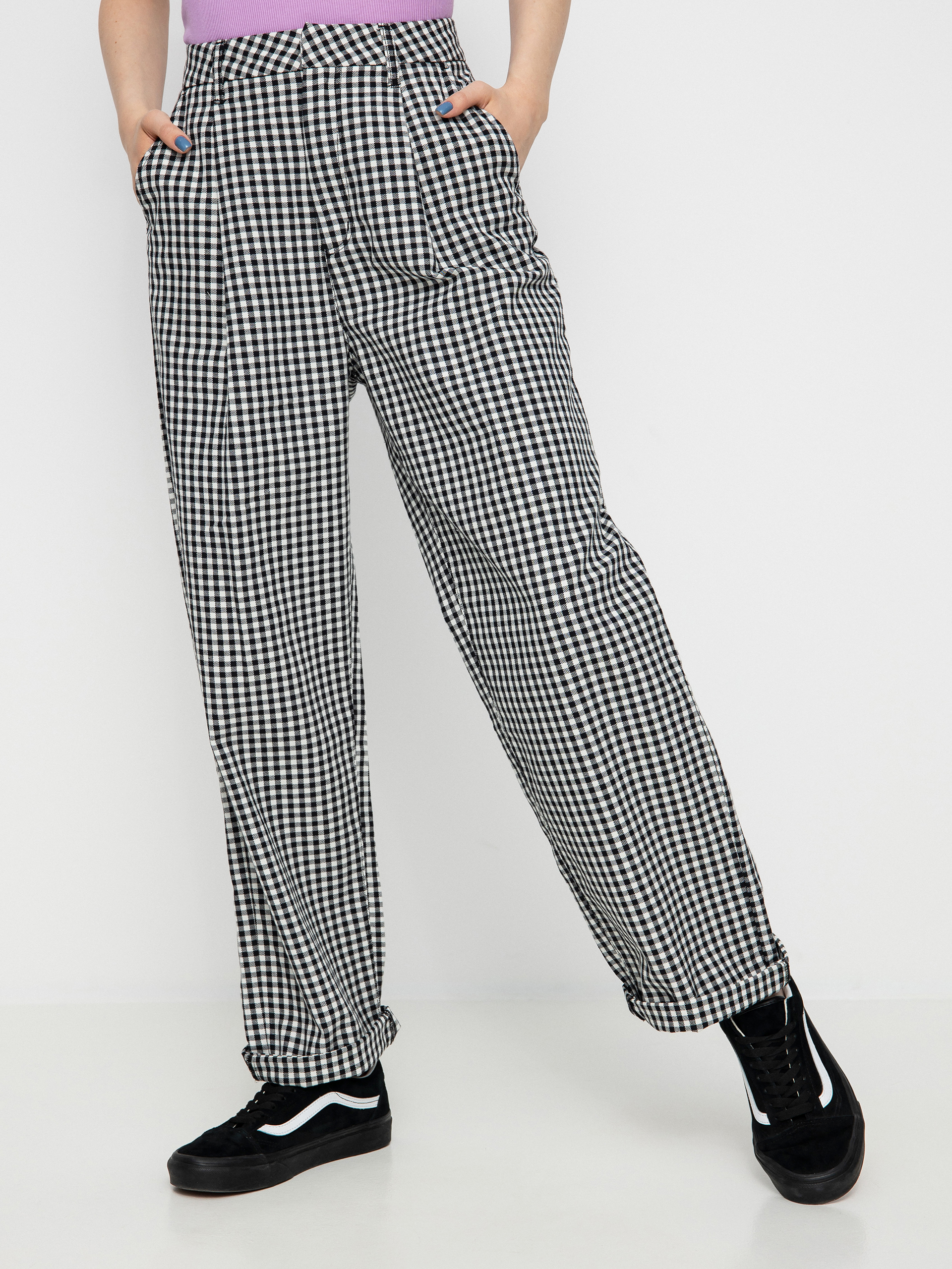 Spodnie Brixton Victory Trouser Wmn (black gingham)