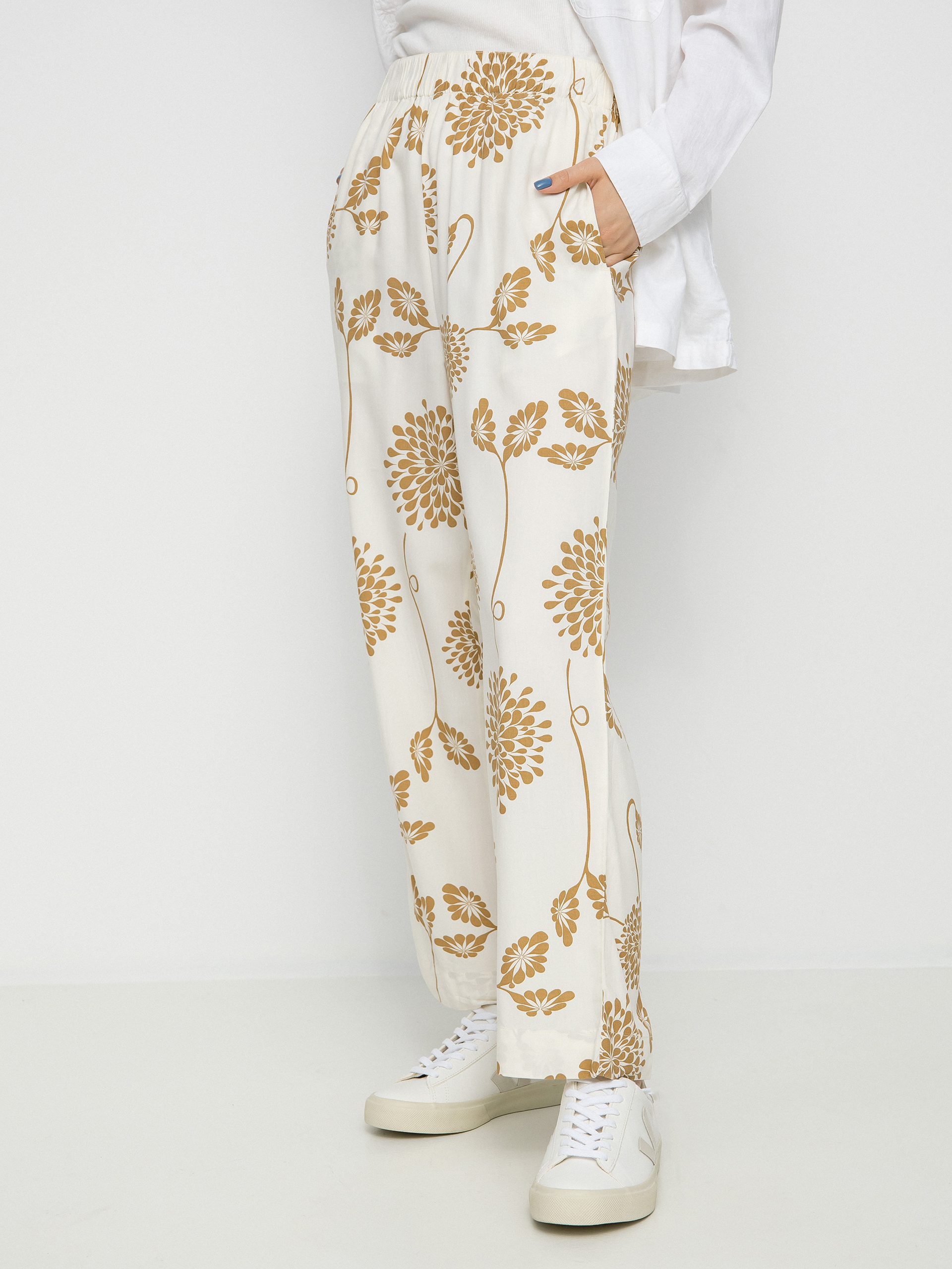 Spodnie Brixton Garden Floral Crop Wmn (dove)