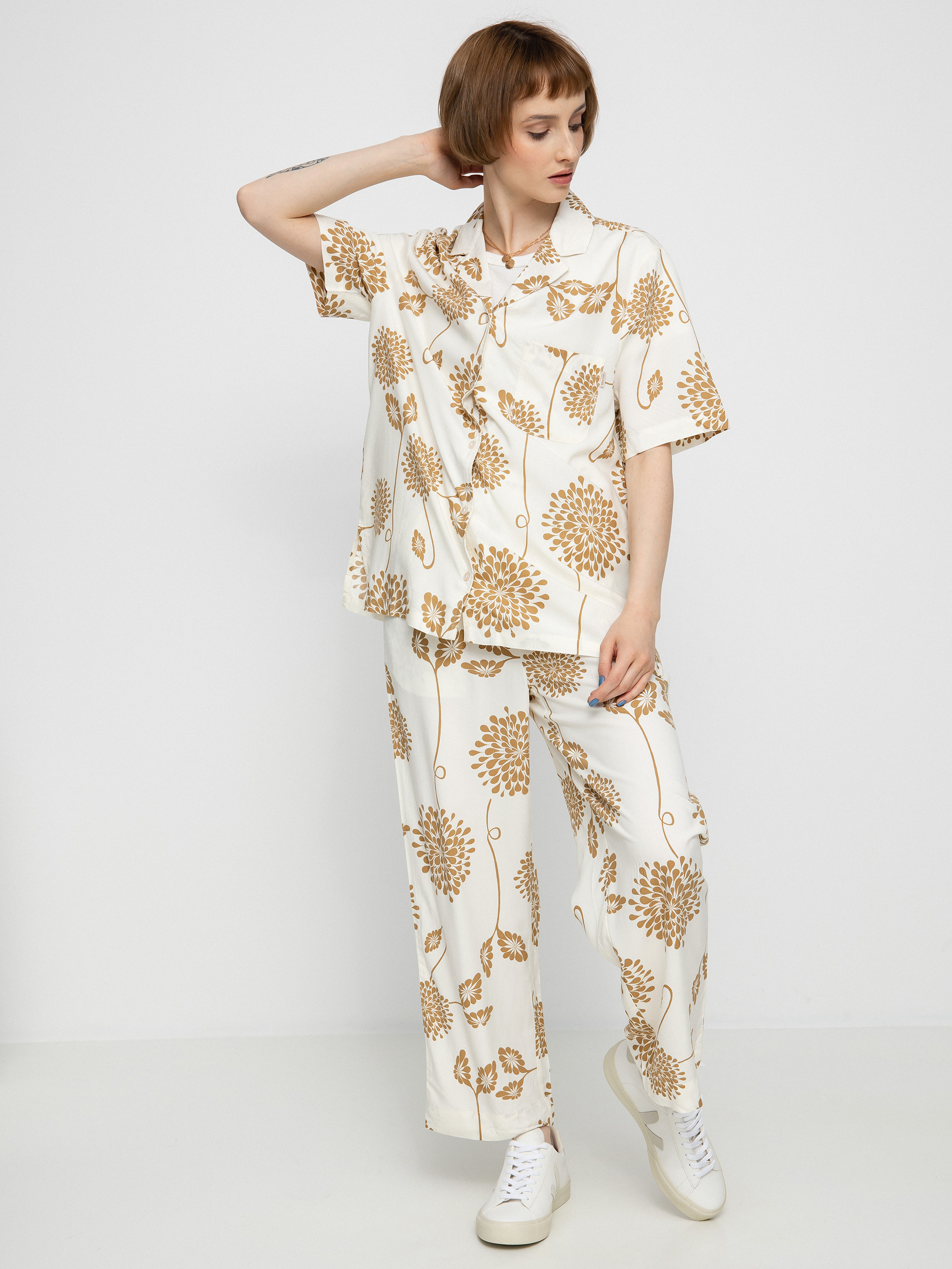 Spodnie Brixton Garden Floral Crop Wmn (dove)