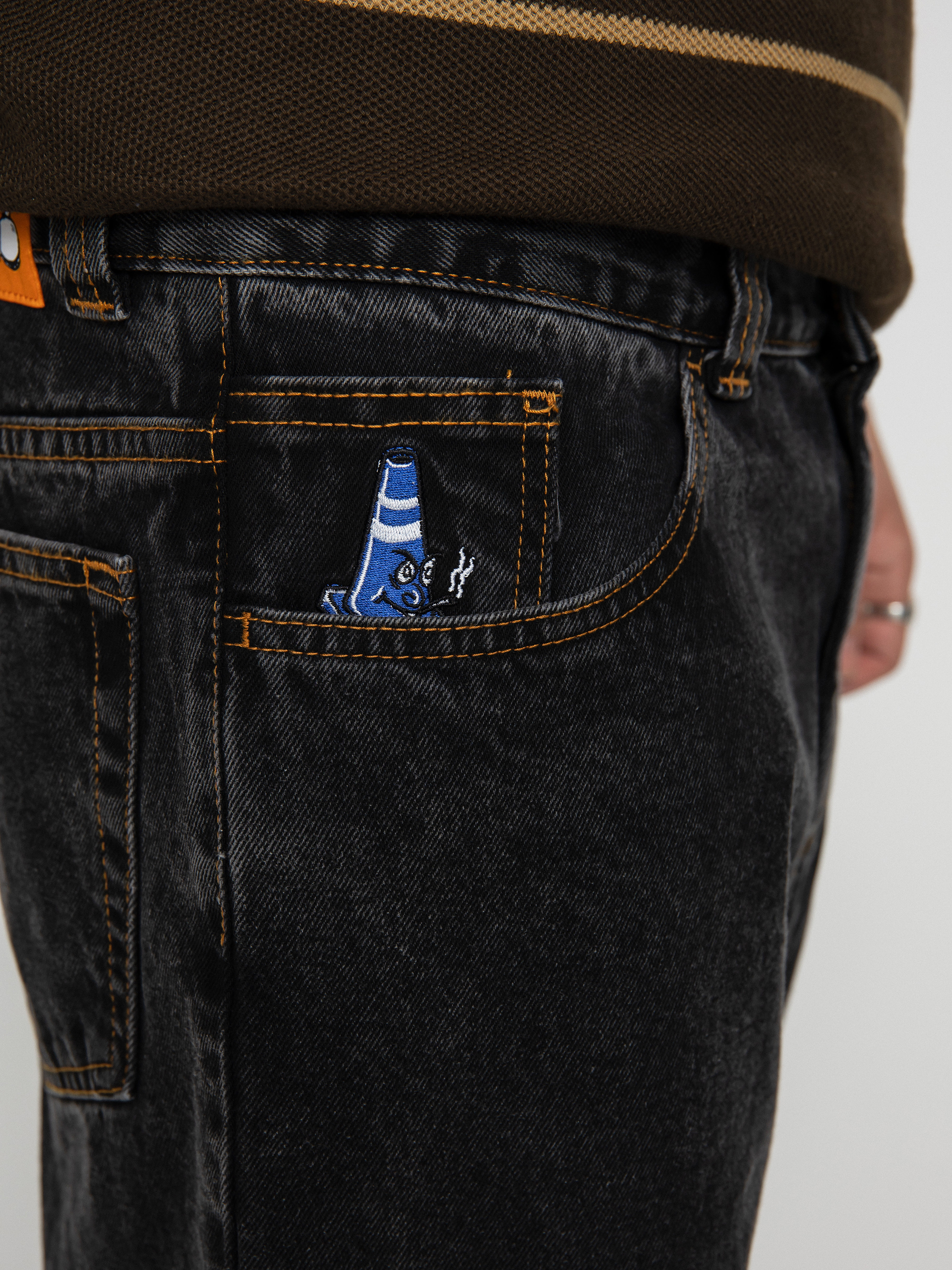 Spodnie Polar Skate 92! Denim (washed black)