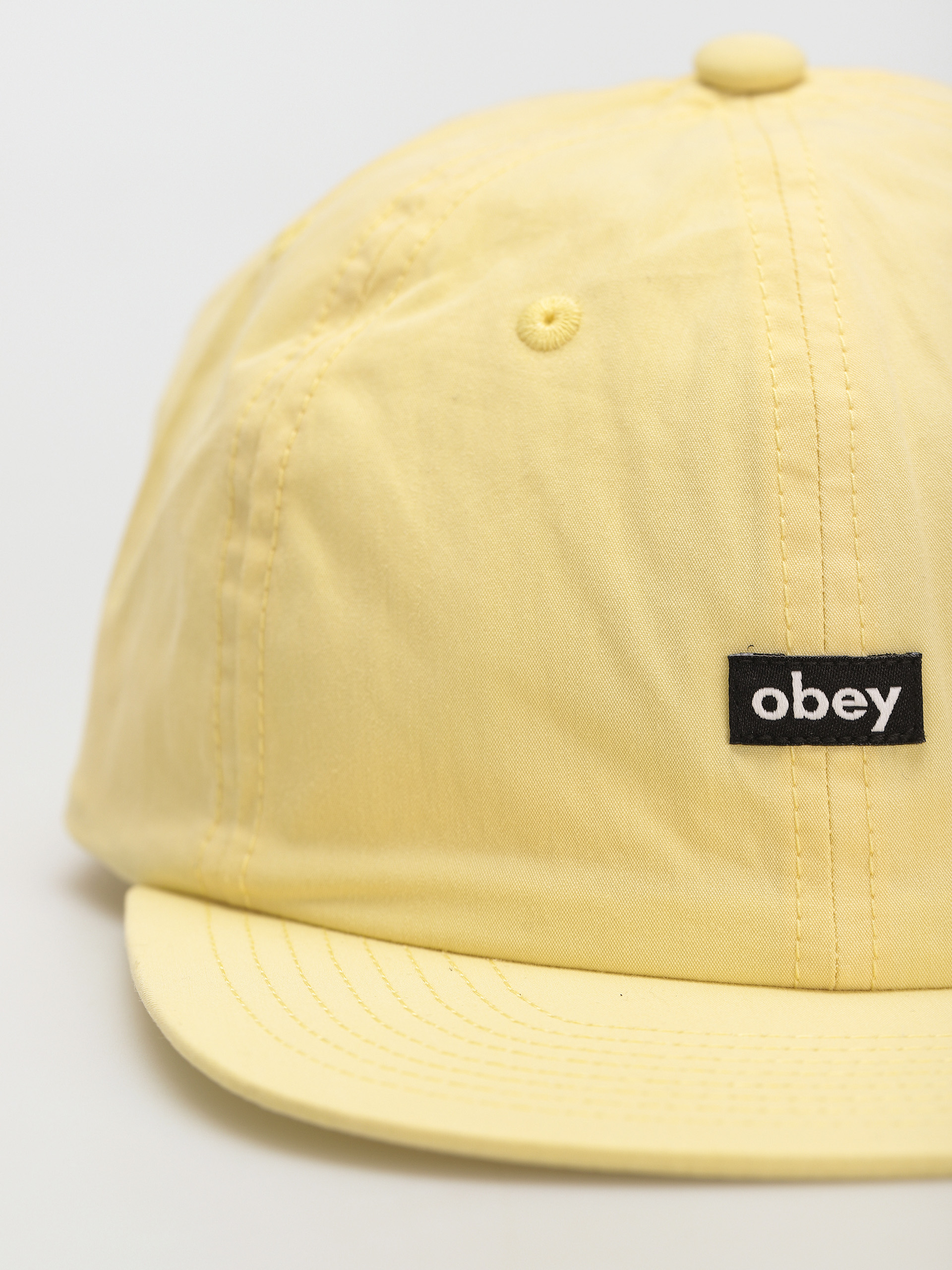 Czapka z daszkiem OBEY Lowercase 6 Panel (butter)