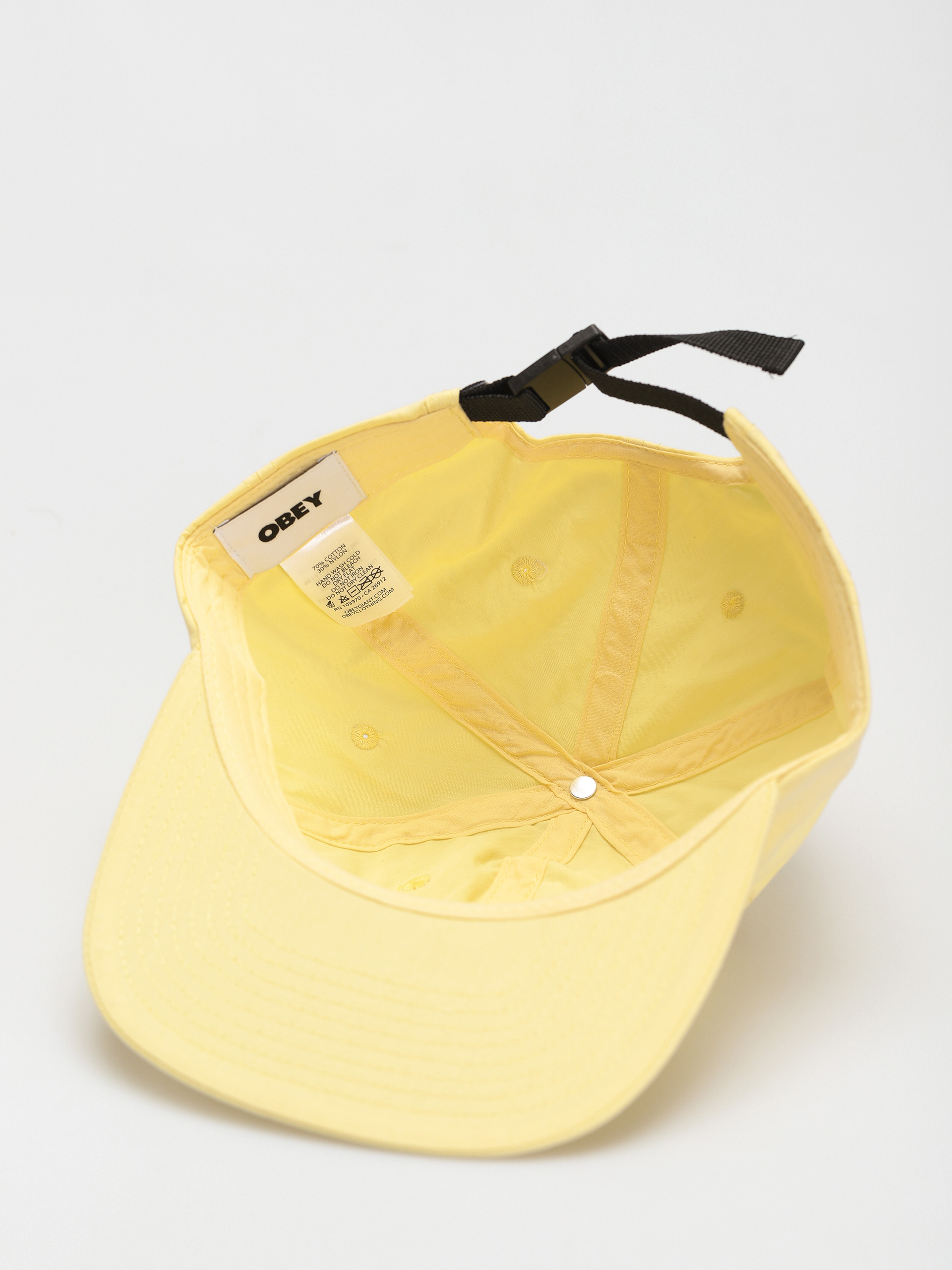 Czapka z daszkiem OBEY Lowercase 6 Panel (butter)