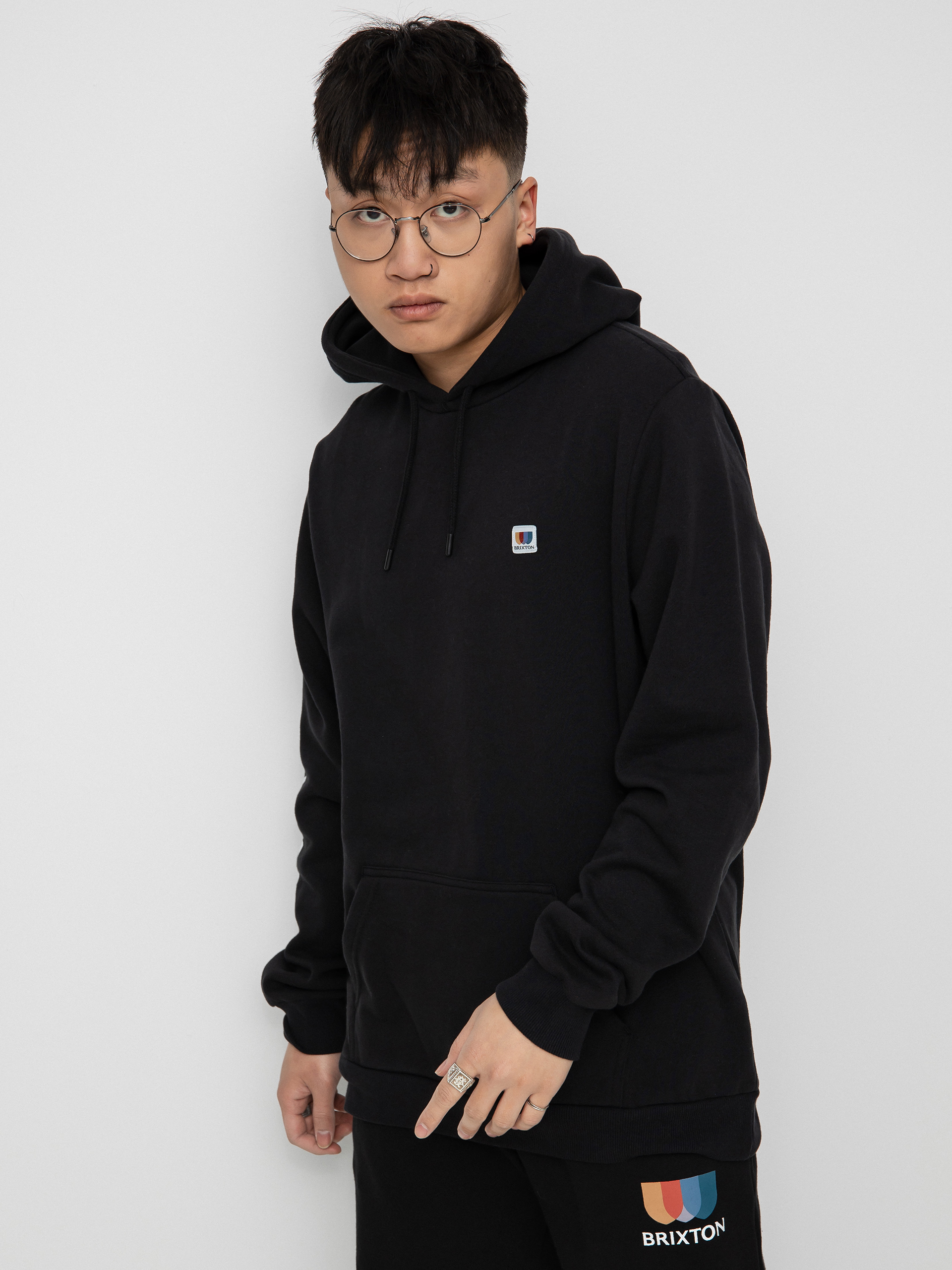 Bluza z kapturem Brixton Alton HD (black)