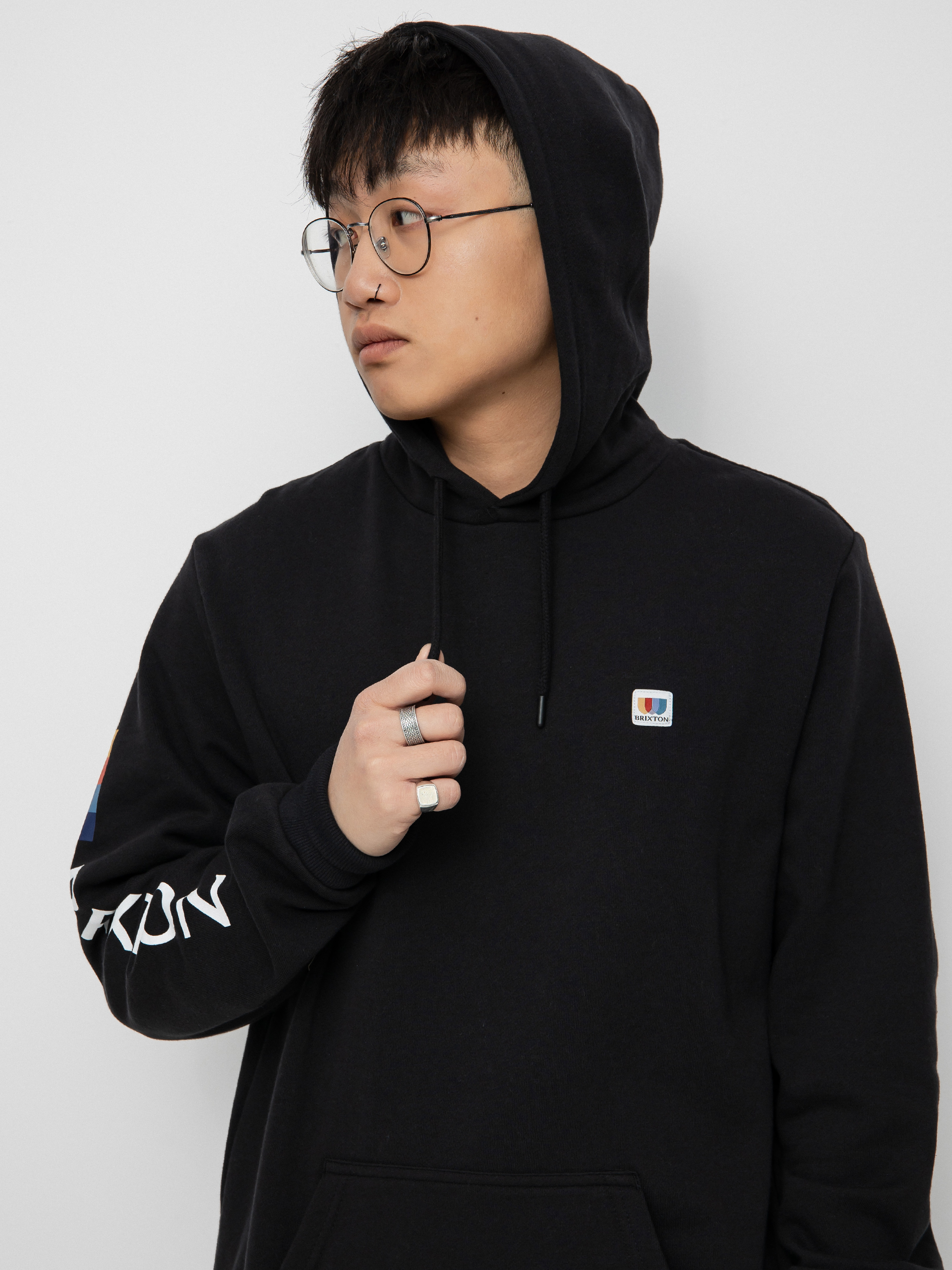 Bluza z kapturem Brixton Alton HD (black)