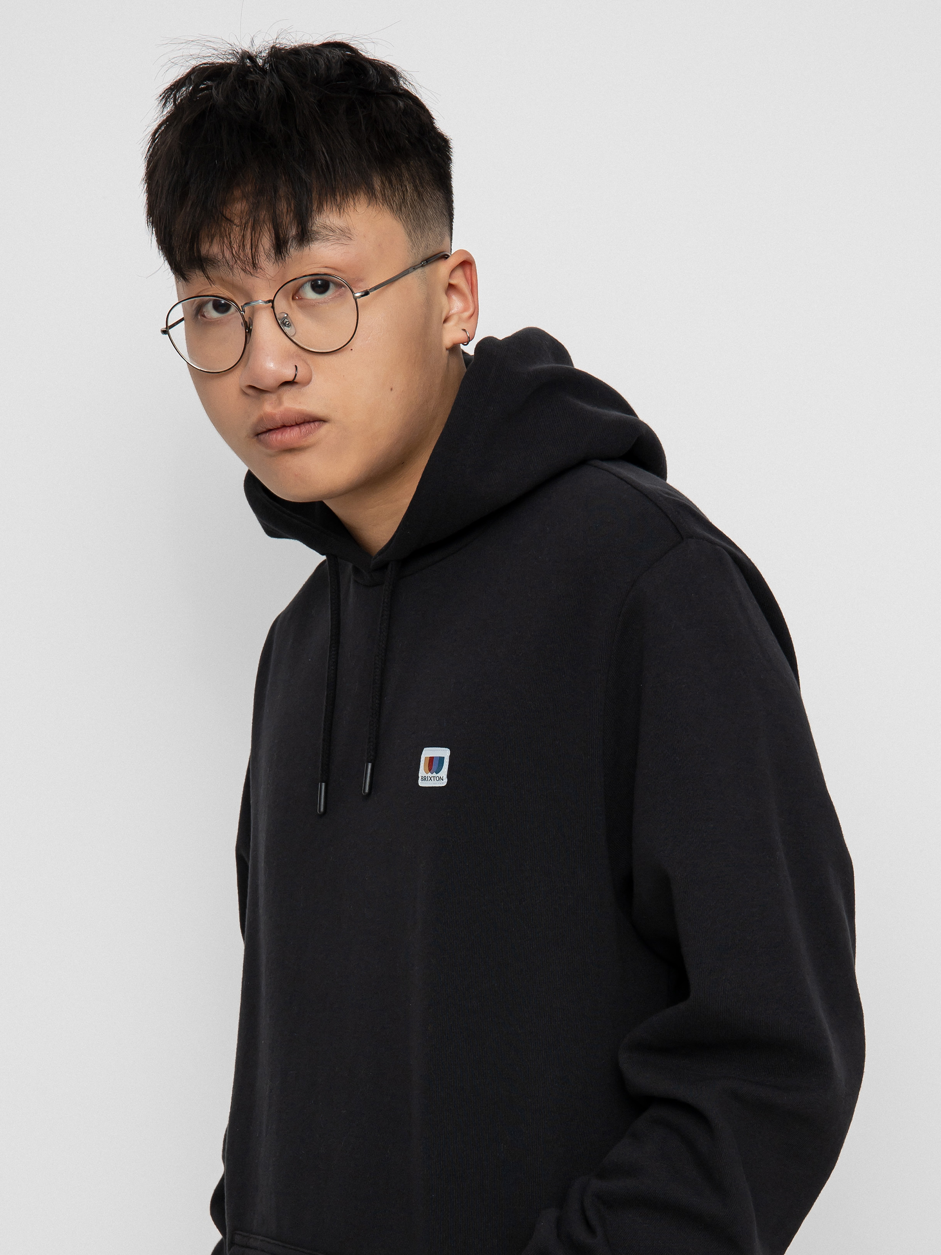 Bluza z kapturem Brixton Alton HD (black)