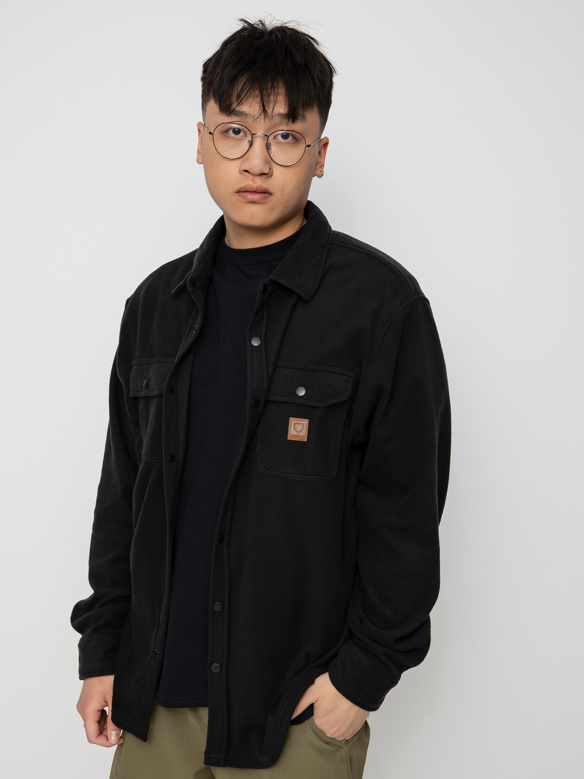 Koszula Brixton Bowery Lw Arctic Stretch Ls (black)