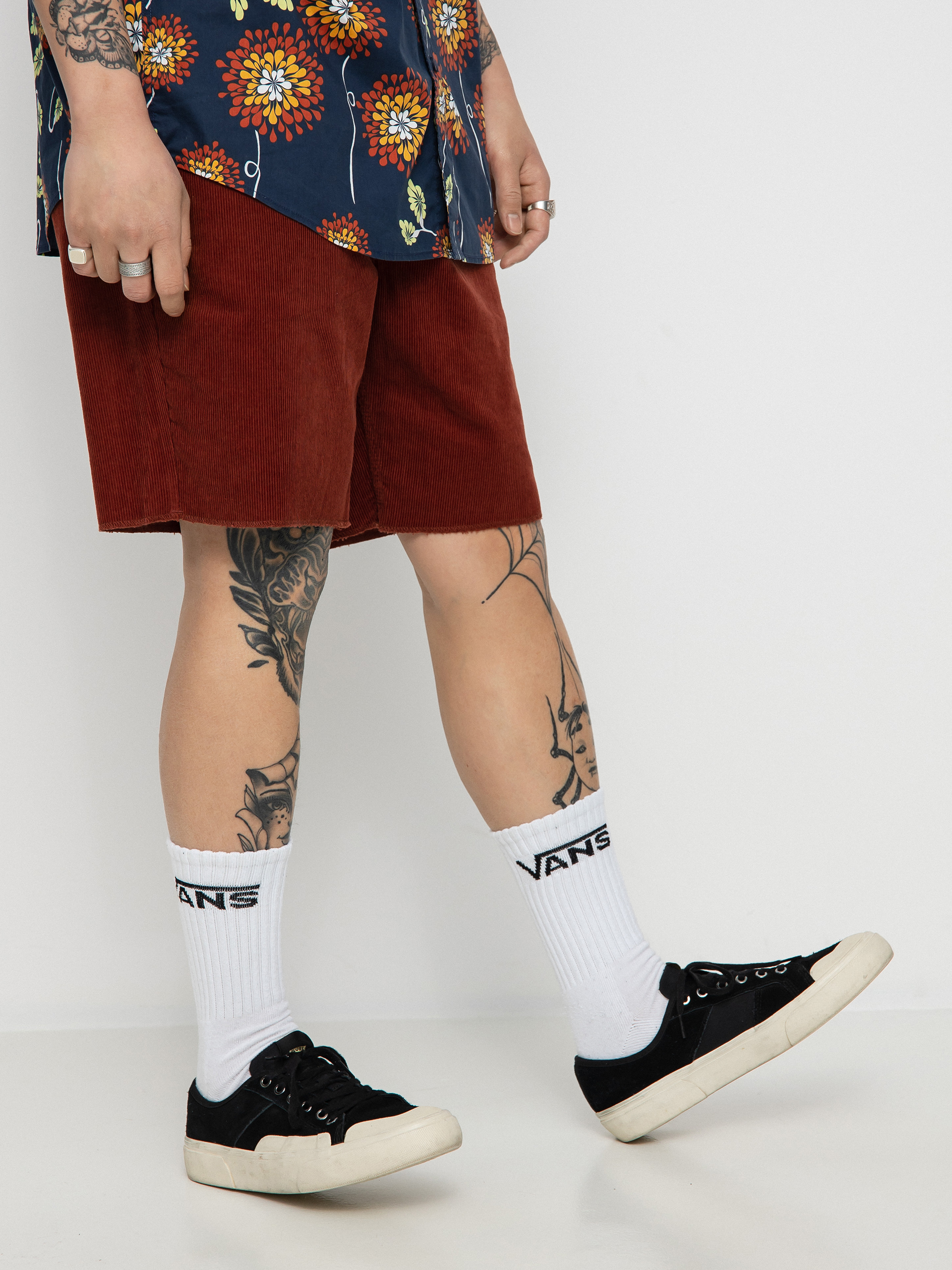 Szorty Brixton Madrid II (dark brick cord)