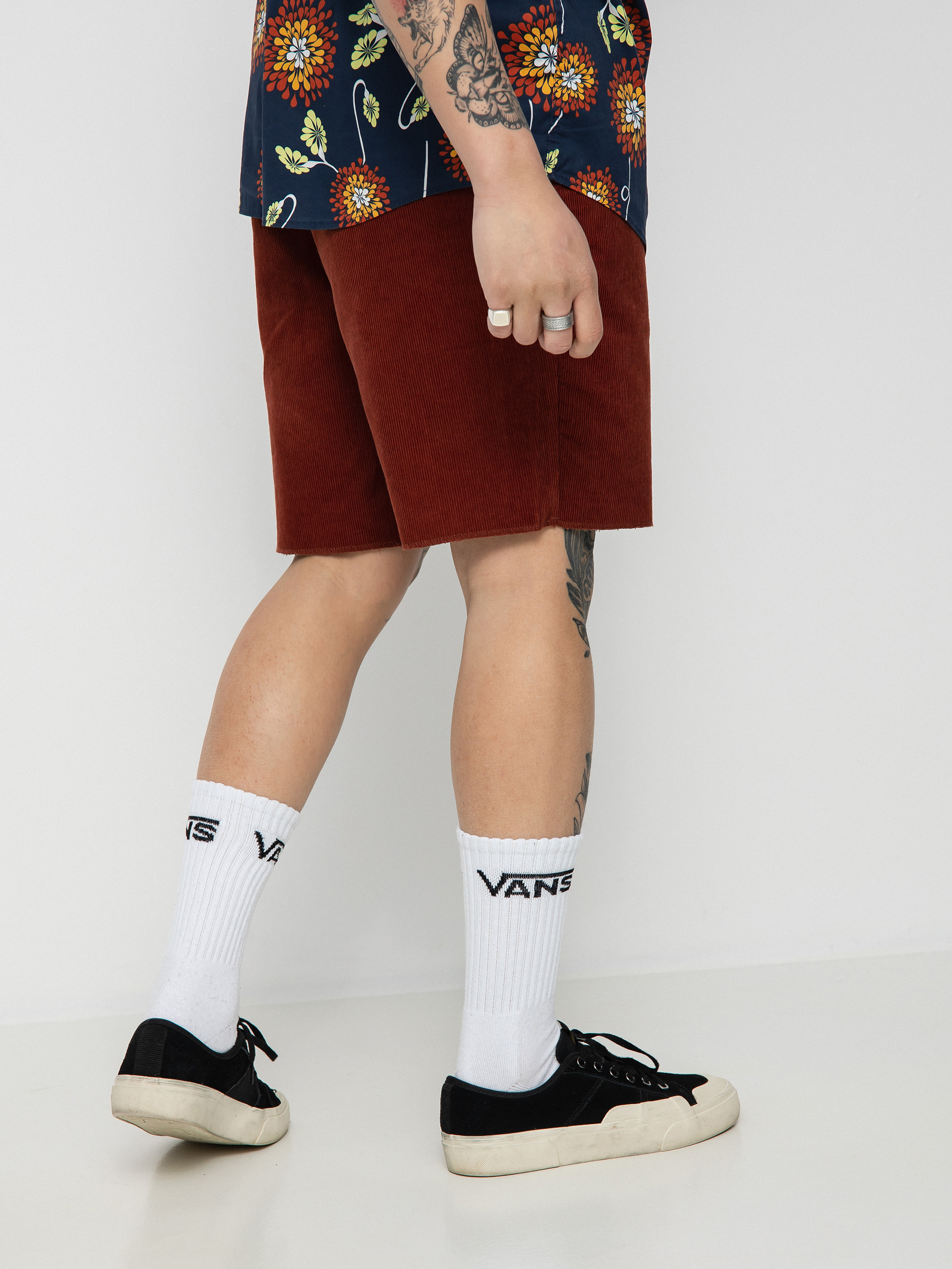 Szorty Brixton Madrid II (dark brick cord)