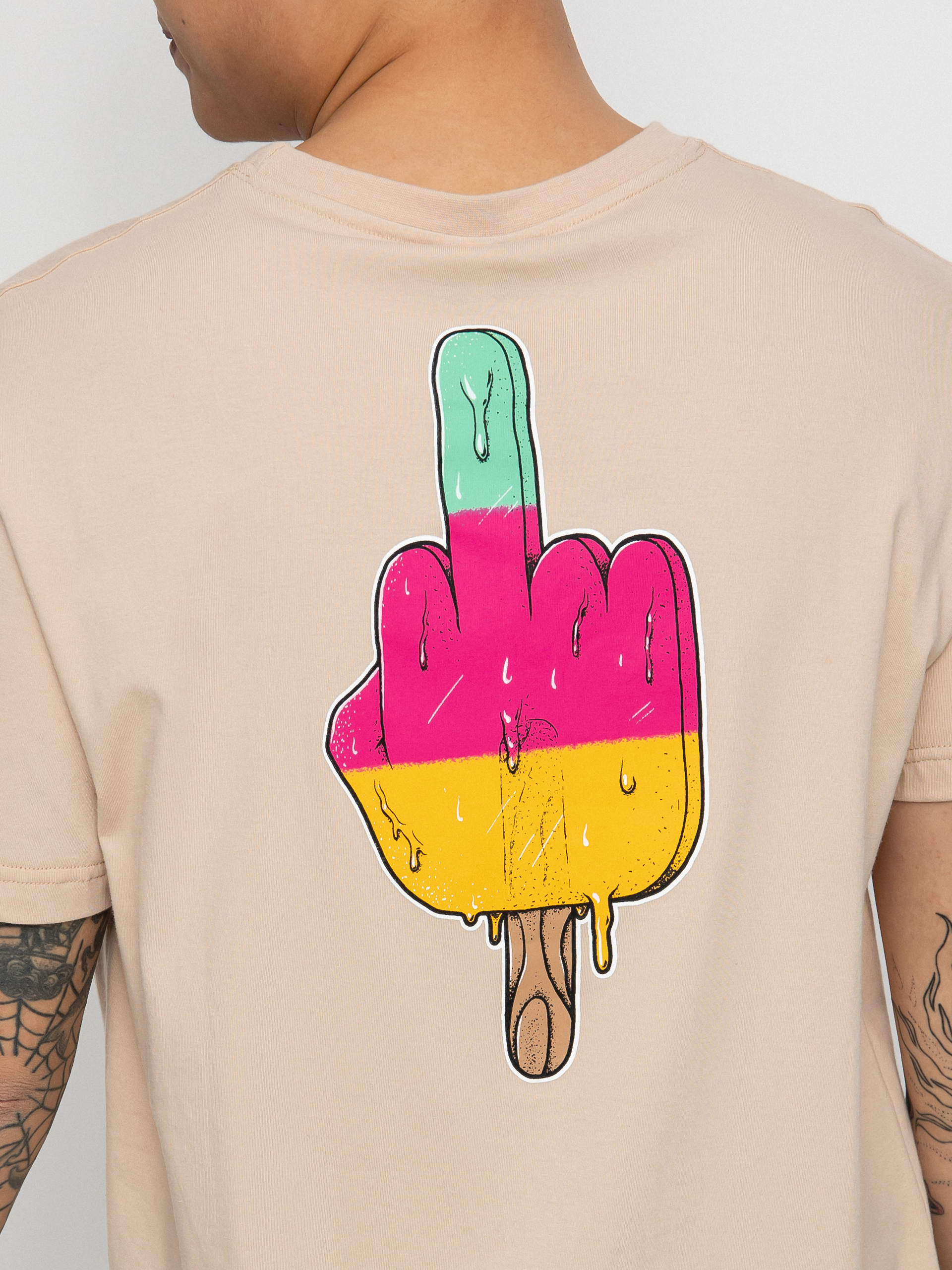 T-shirt Iriedaily Big Bad Finger (sand)