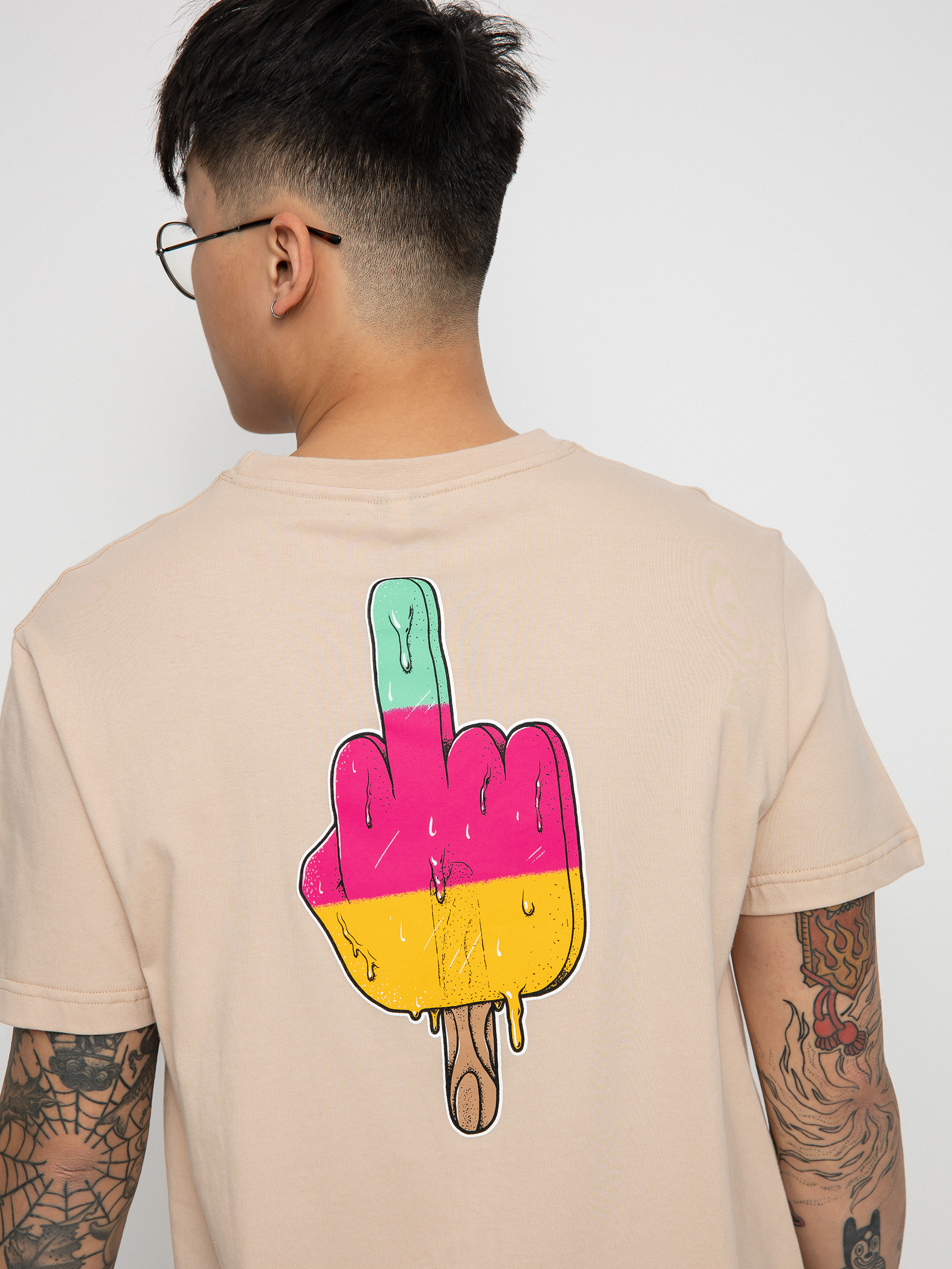 T-shirt Iriedaily Big Bad Finger (sand)