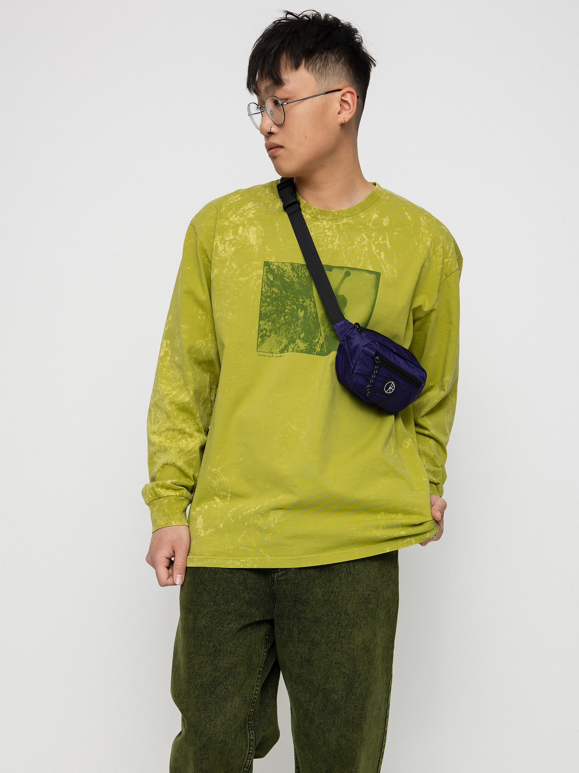 Longsleeve Polar Skate Leaves And Window (pea green)