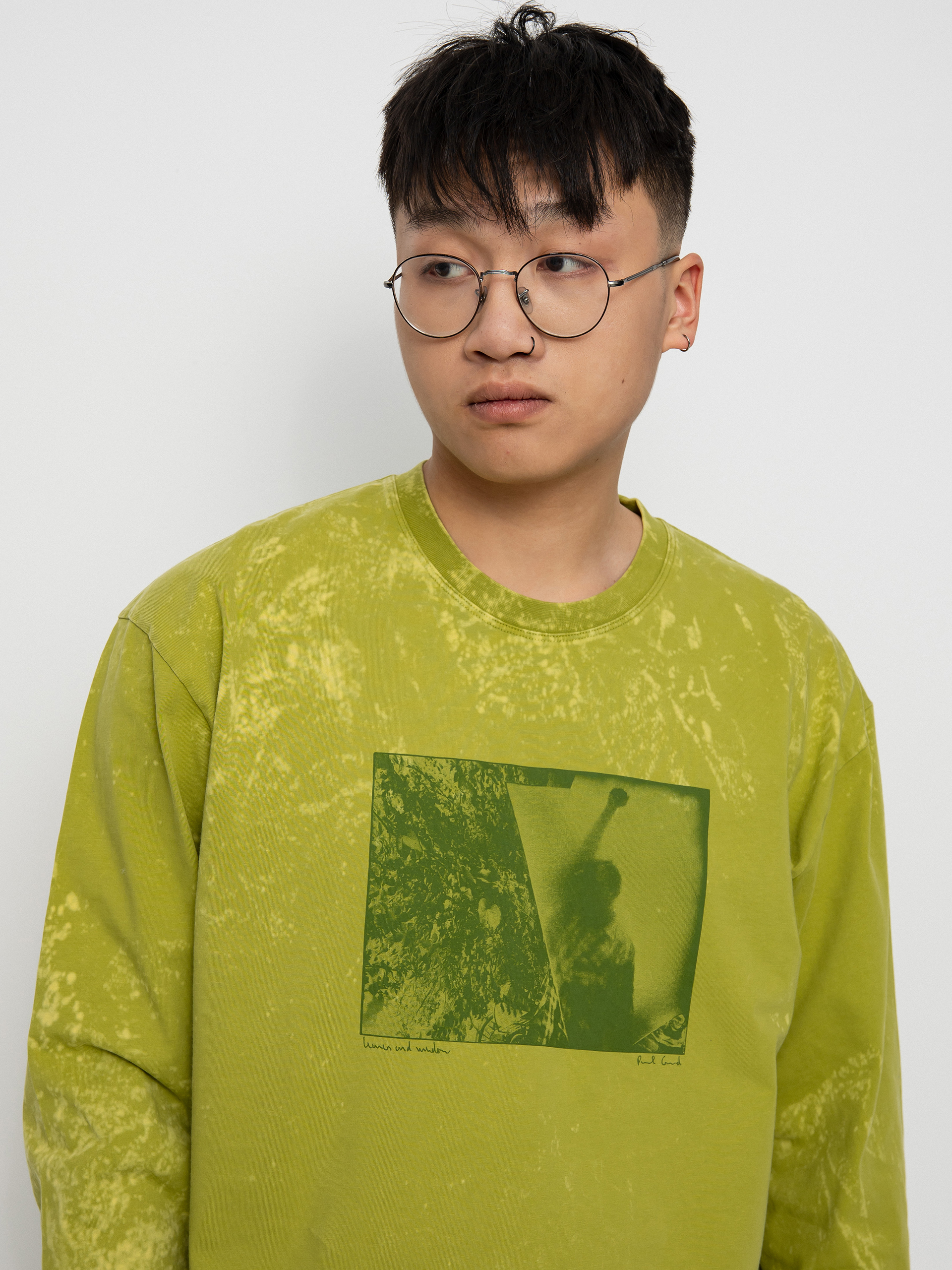Longsleeve Polar Skate Leaves And Window (pea green)