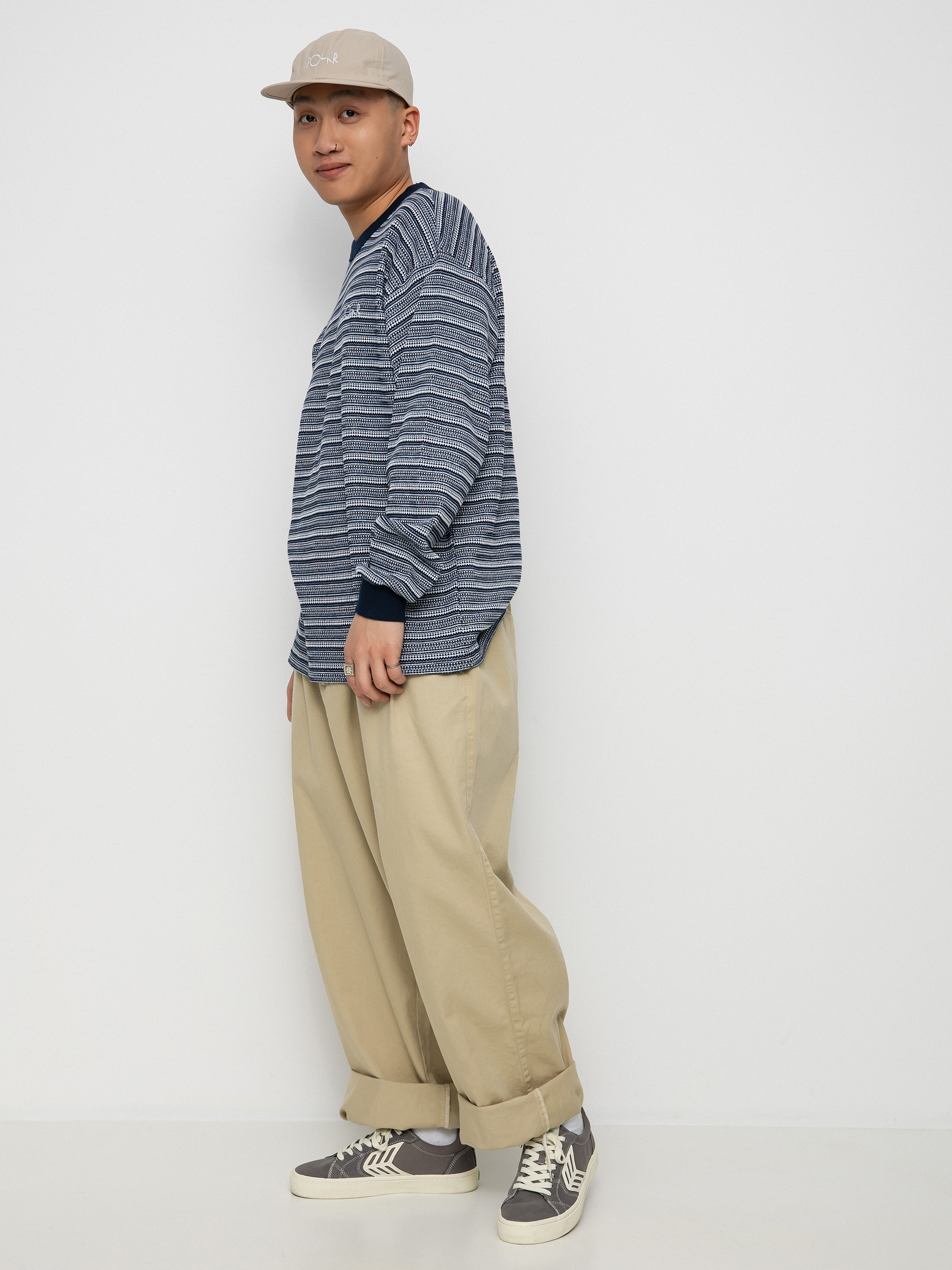 Longsleeve Polar Skate Stripe Shin (navy)