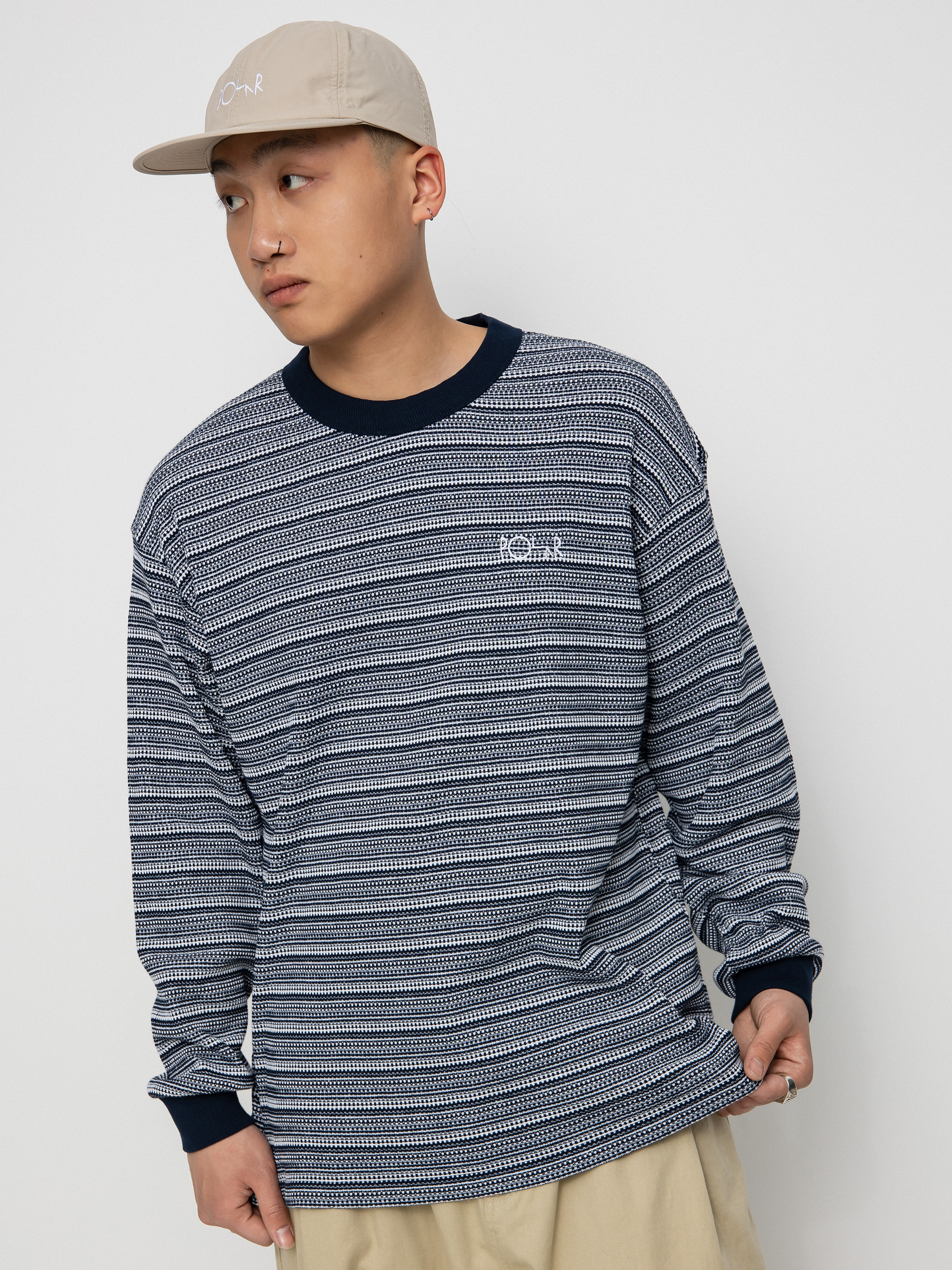 Longsleeve Polar Skate Stripe Shin (navy)