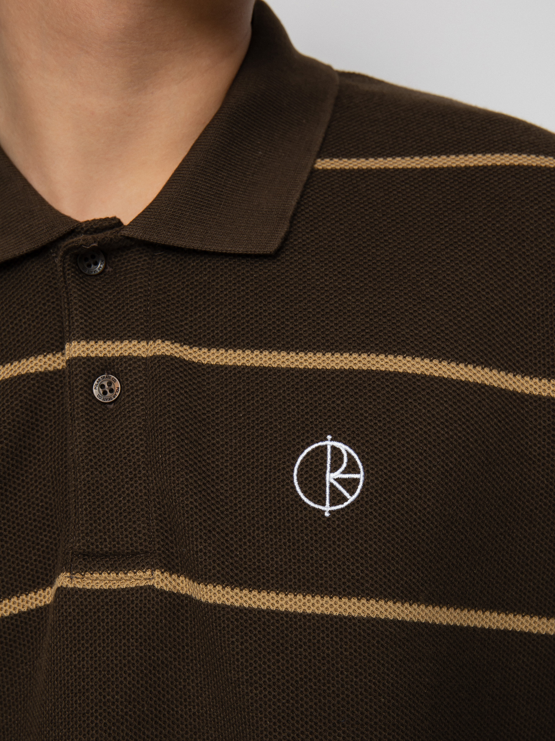 Polo Polar Skate Stripe (brown)