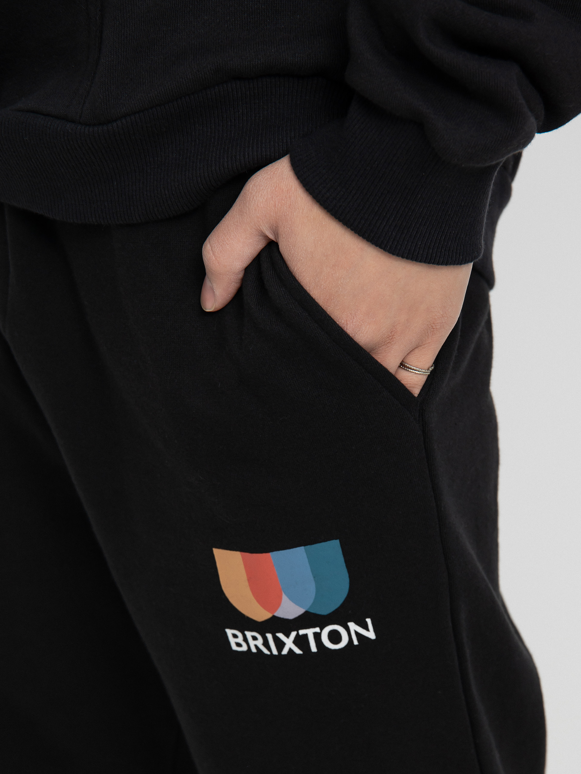 Spodnie Brixton Alton II Fleece Jogger (black)