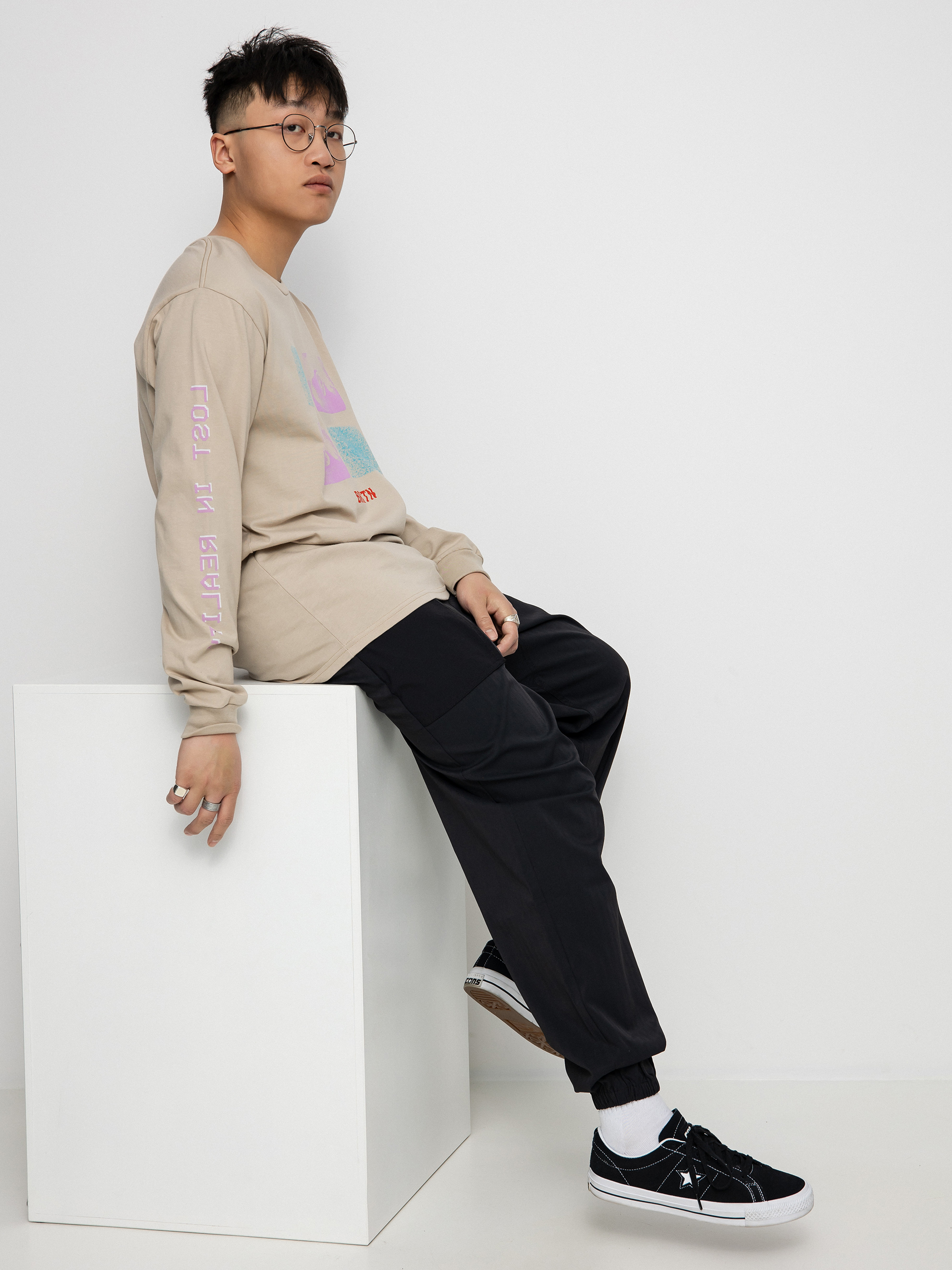 Longsleeve Brixton All Eyes (sand)