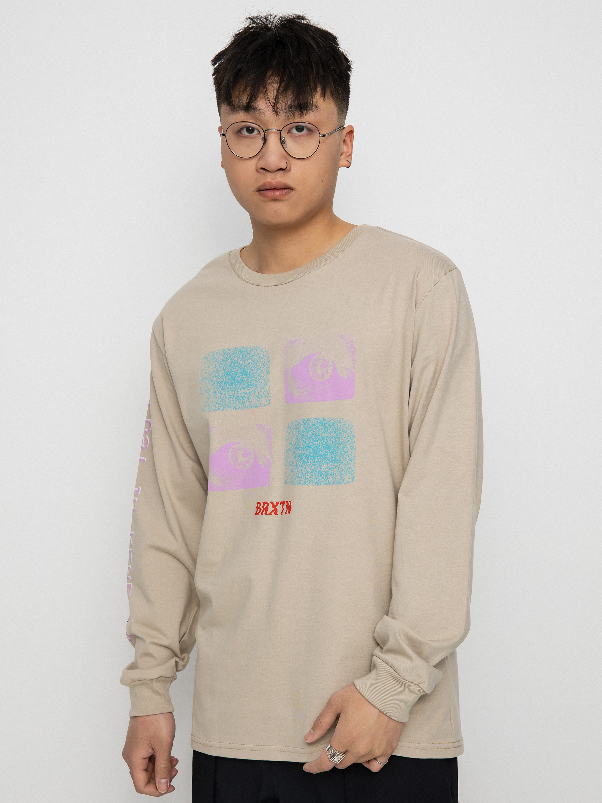 Longsleeve Brixton All Eyes (sand)
