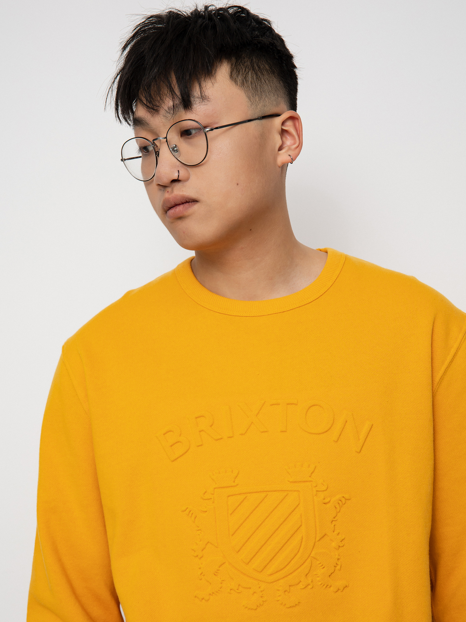 Bluza Brixton Lion Crest Crew (golden glow)