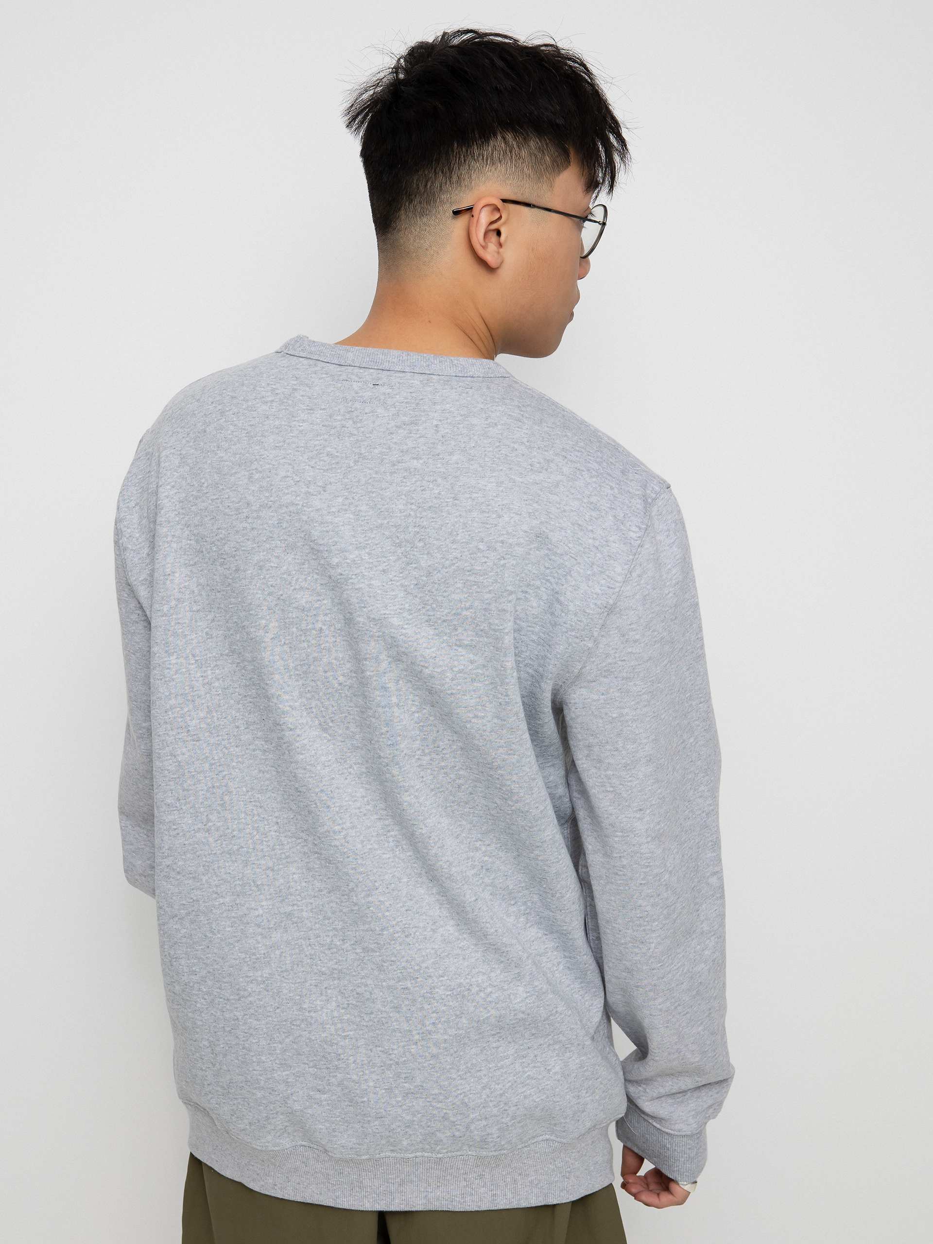 Bluza Brixton Lion Crest Crew (heather grey)