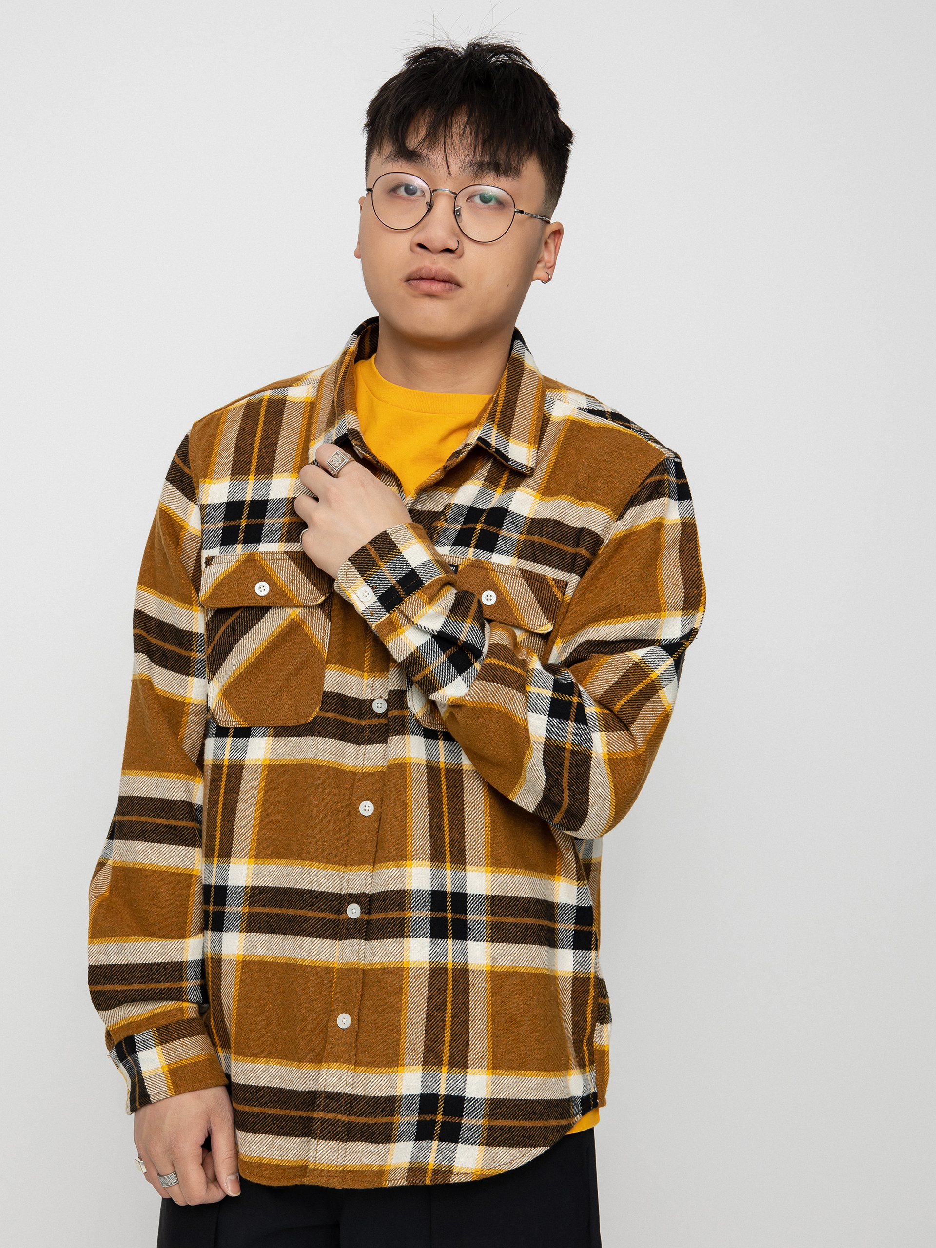 Koszula Brixton Bowery Flannel Ls (medal bronze)