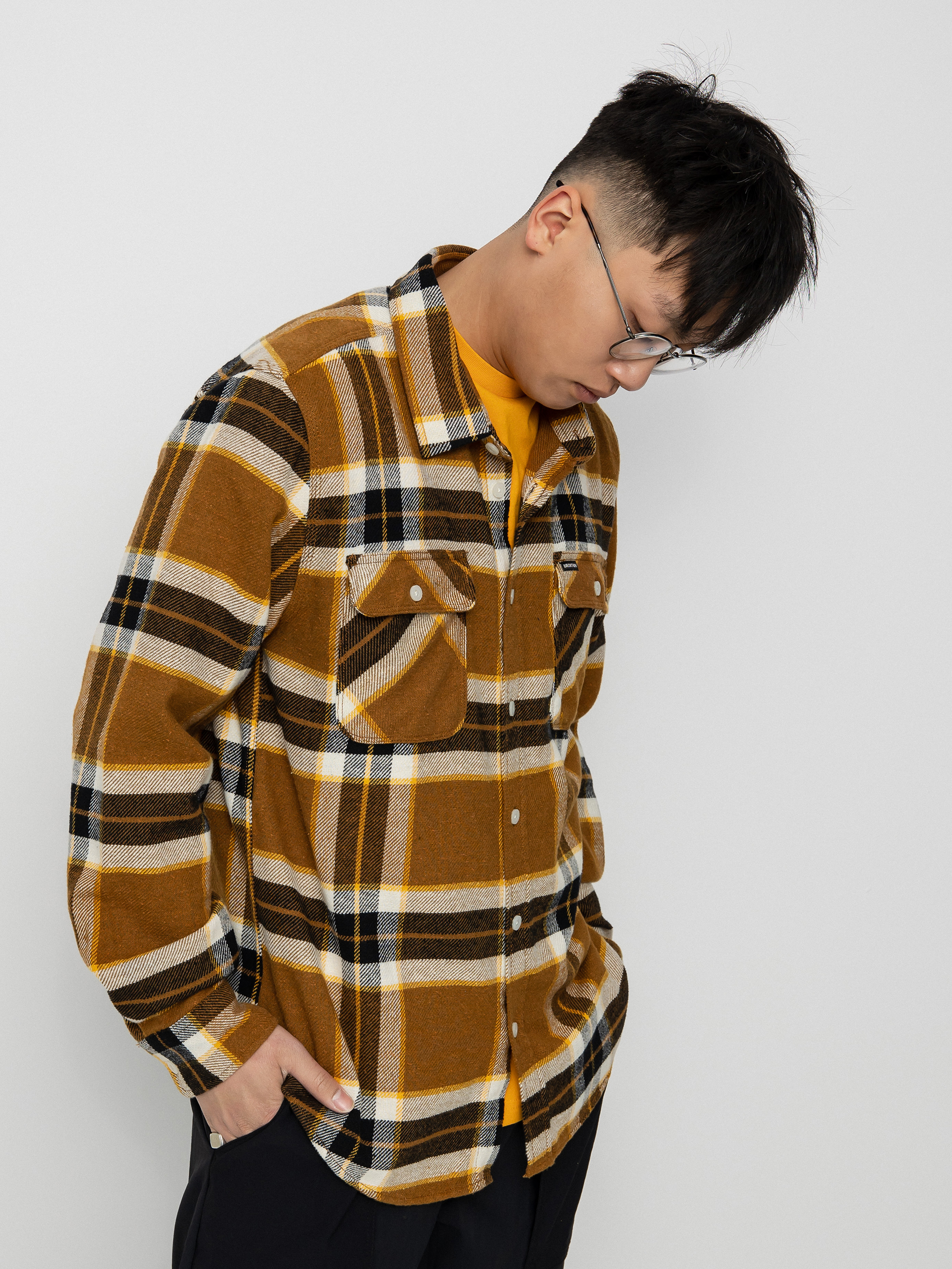 Koszula Brixton Bowery Flannel Ls (medal bronze)