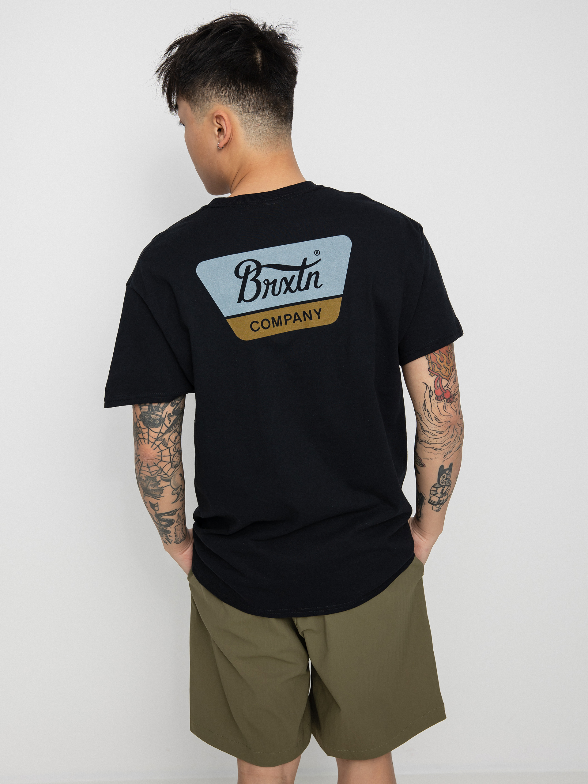 T-shirt Brixton Linwood (black/haze)
