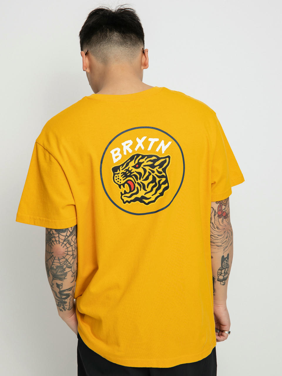 T-shirt Brixton Kit (golden glow worn wash)