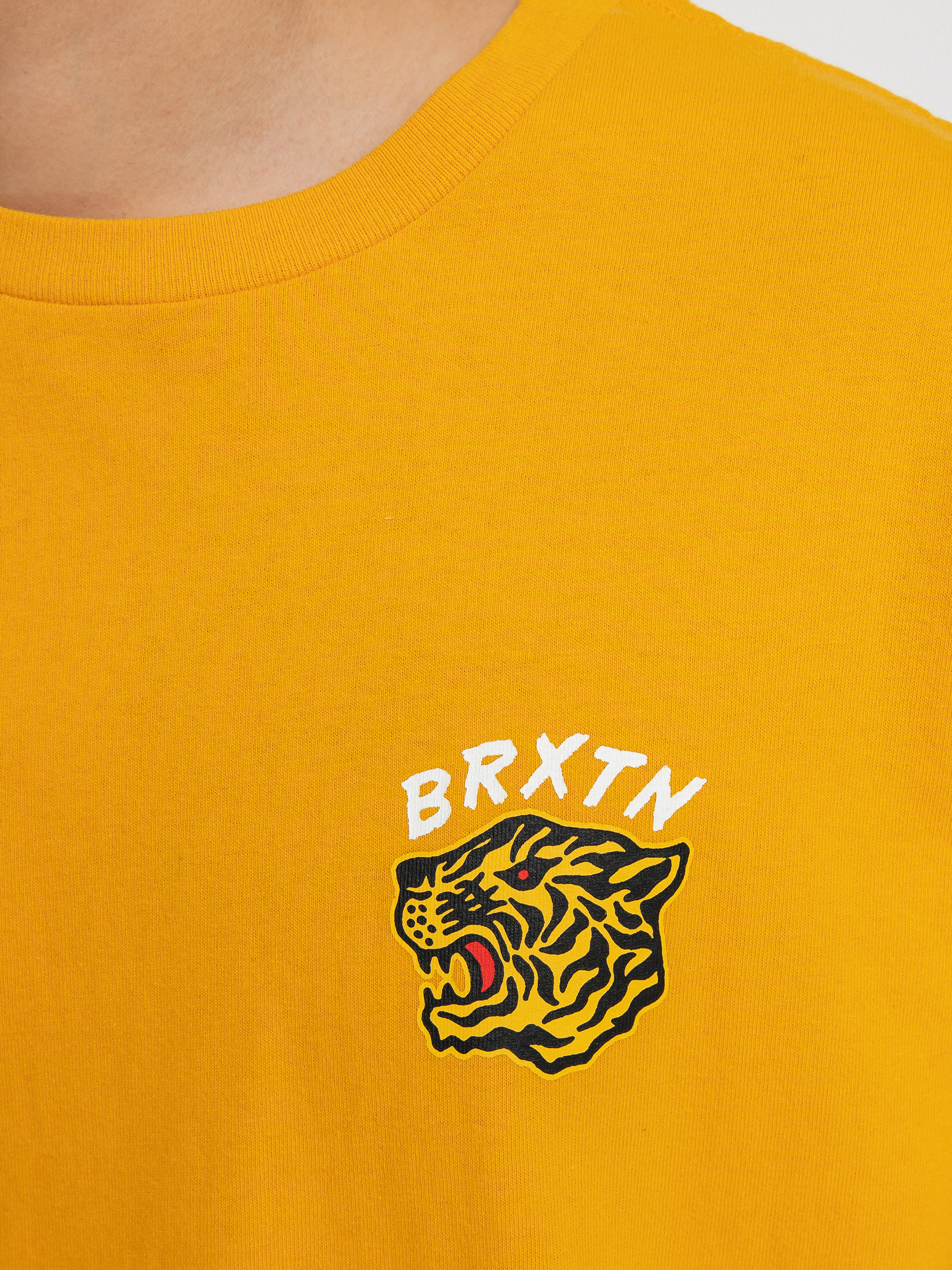 T-shirt Brixton Kit (golden glow worn wash)