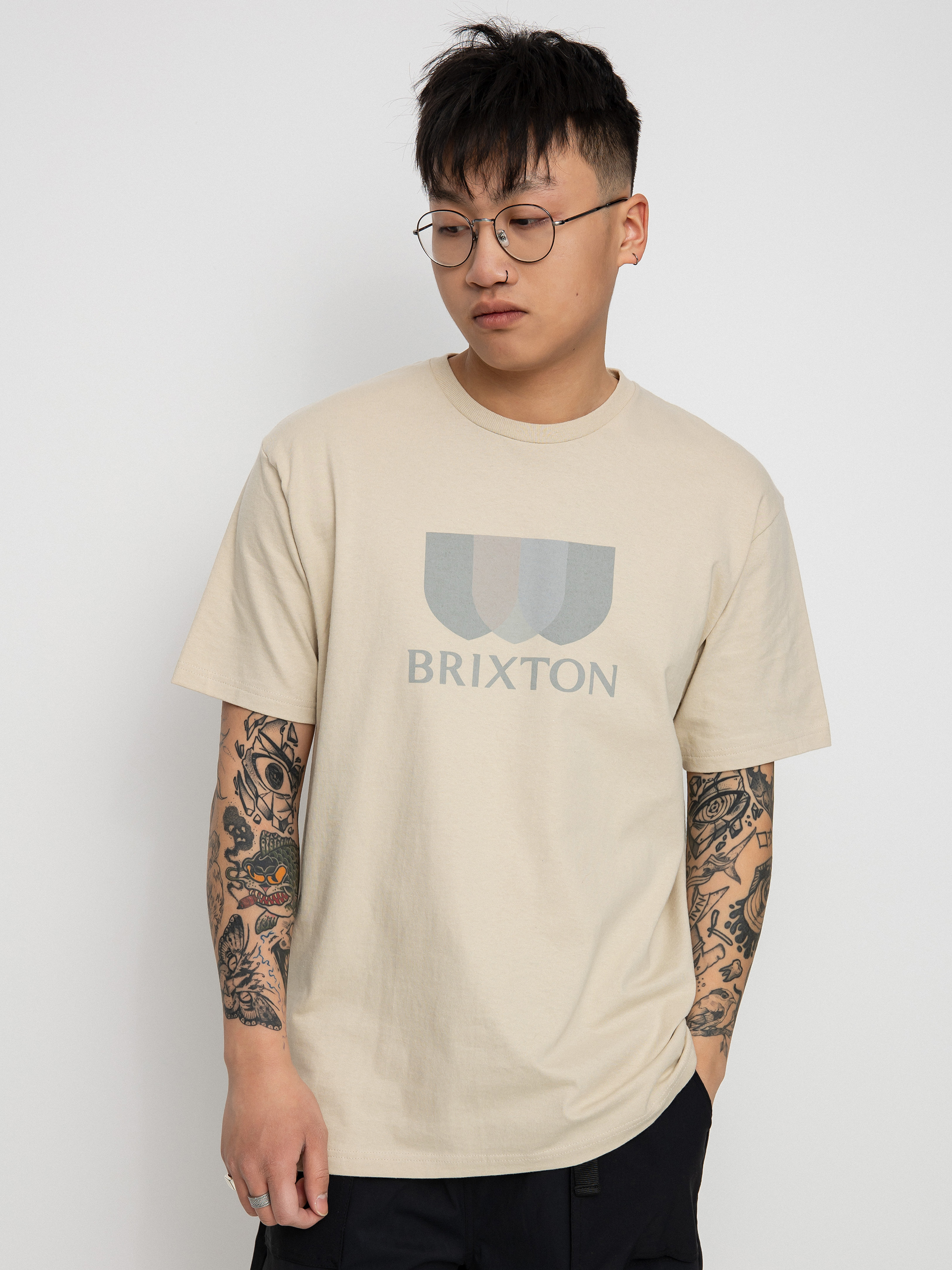 T-shirt Brixton Alton Solid (cream)