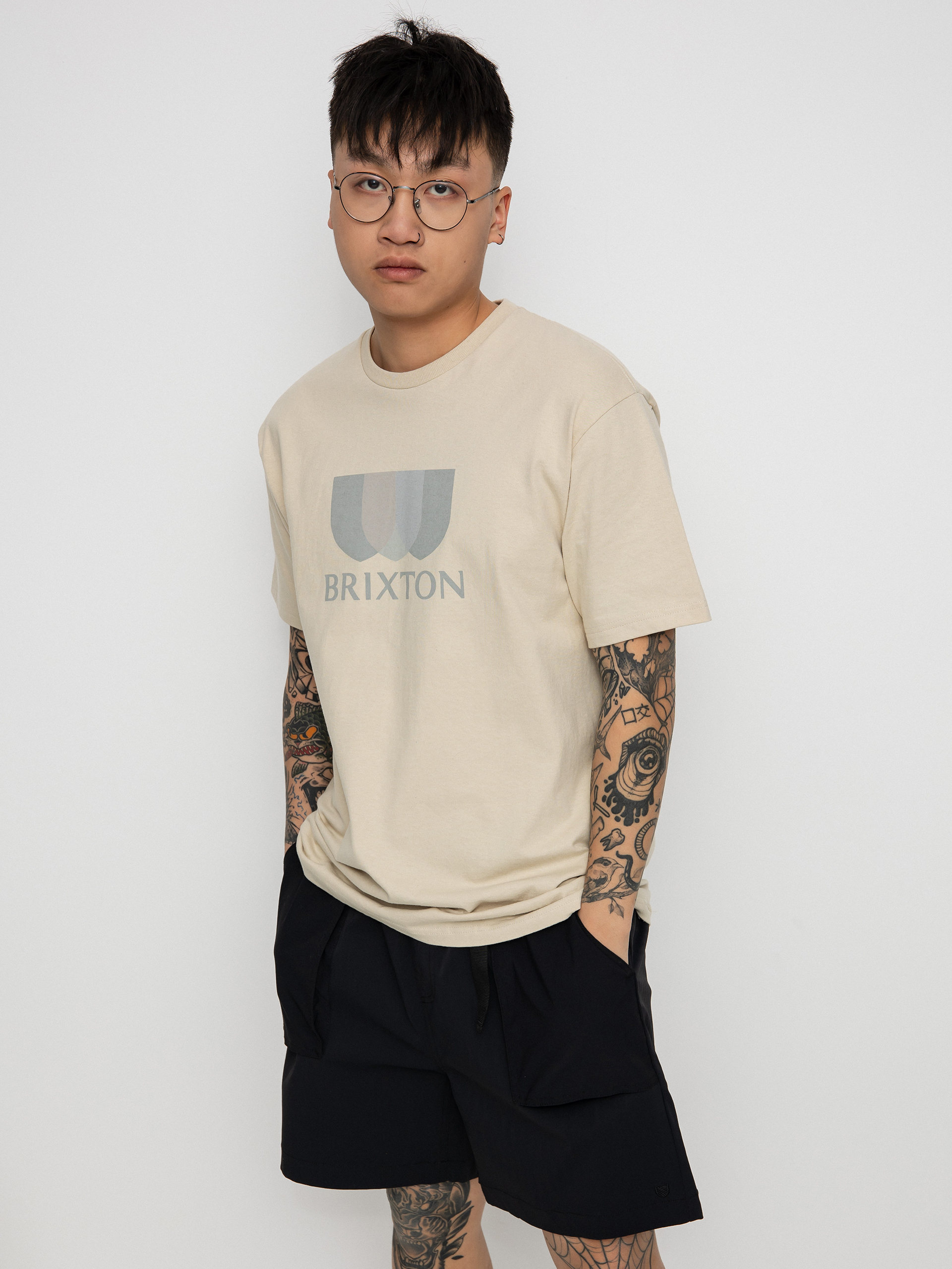 T-shirt Brixton Alton Solid (cream)