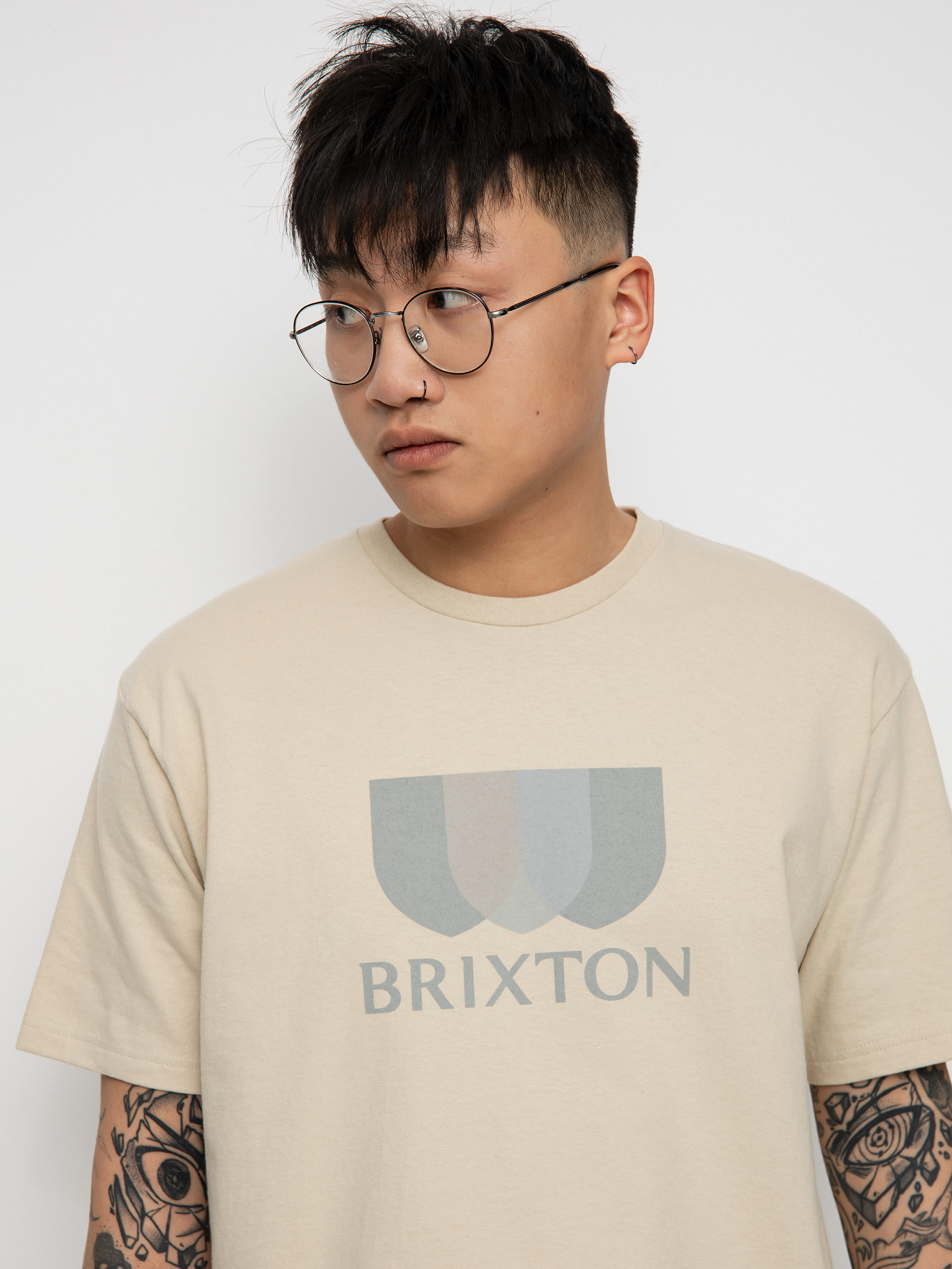 T-shirt Brixton Alton Solid (cream)