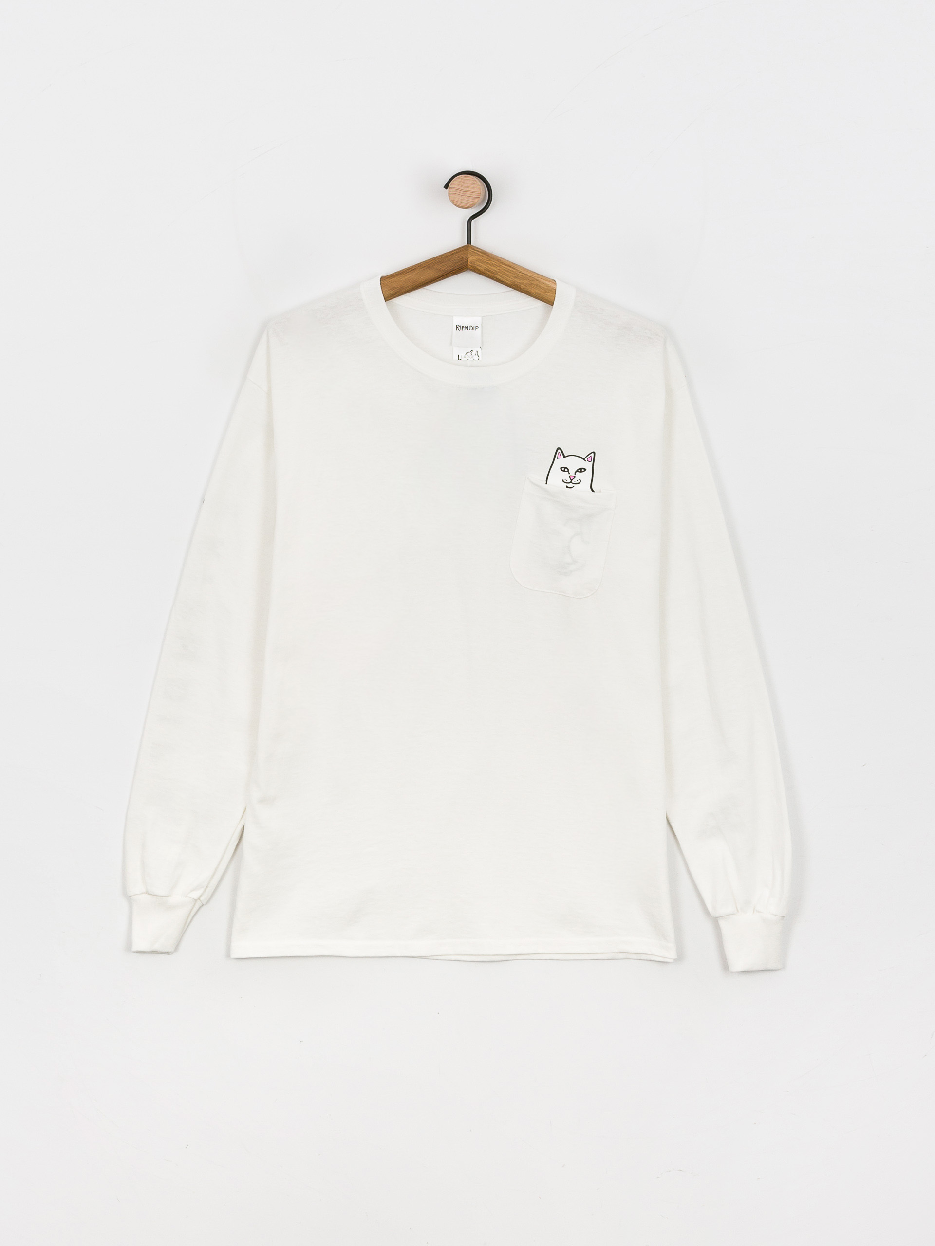 Longsleeve RipNDip Lord Nermal (white)