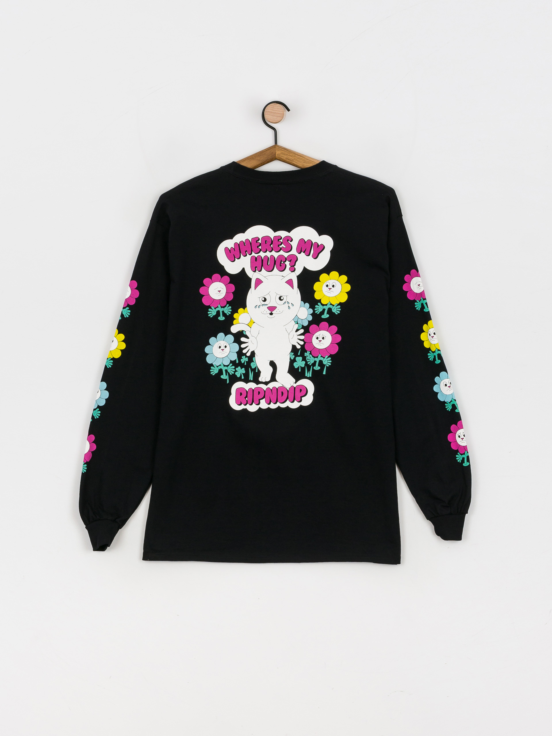 Longsleeve RipNDip Wheres My Hug (black)