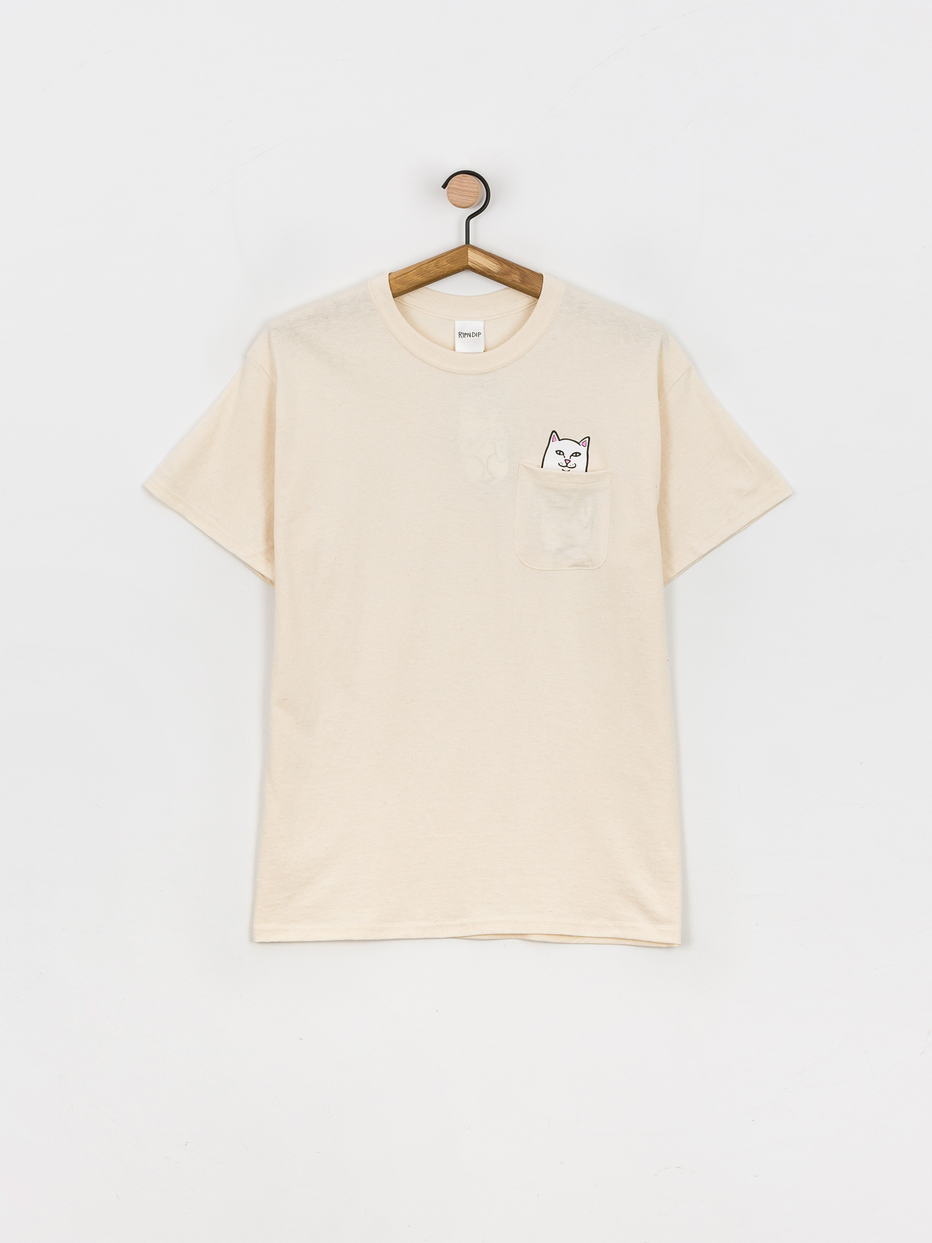T-shirt RipNDip Lord Nermal Pocket (natural)