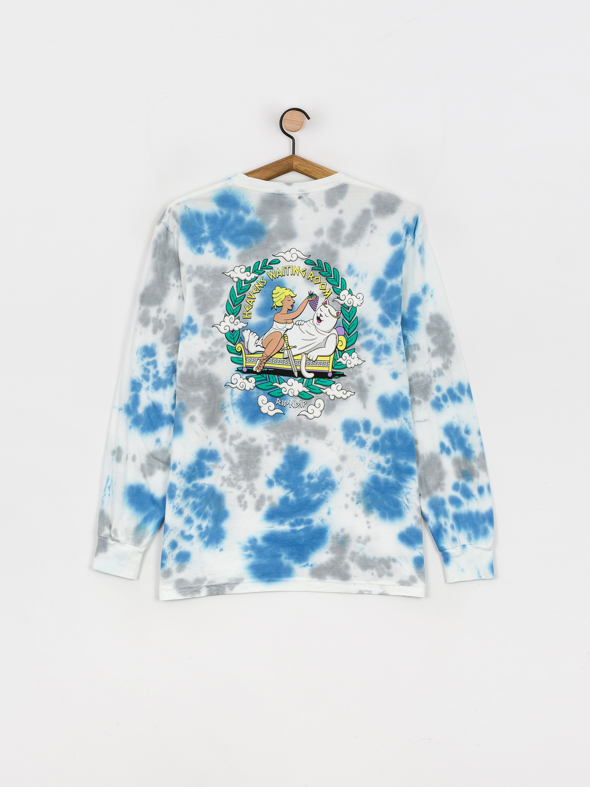 Longsleeve RipNDip Waiting In Heaven (light blue cloud wash)