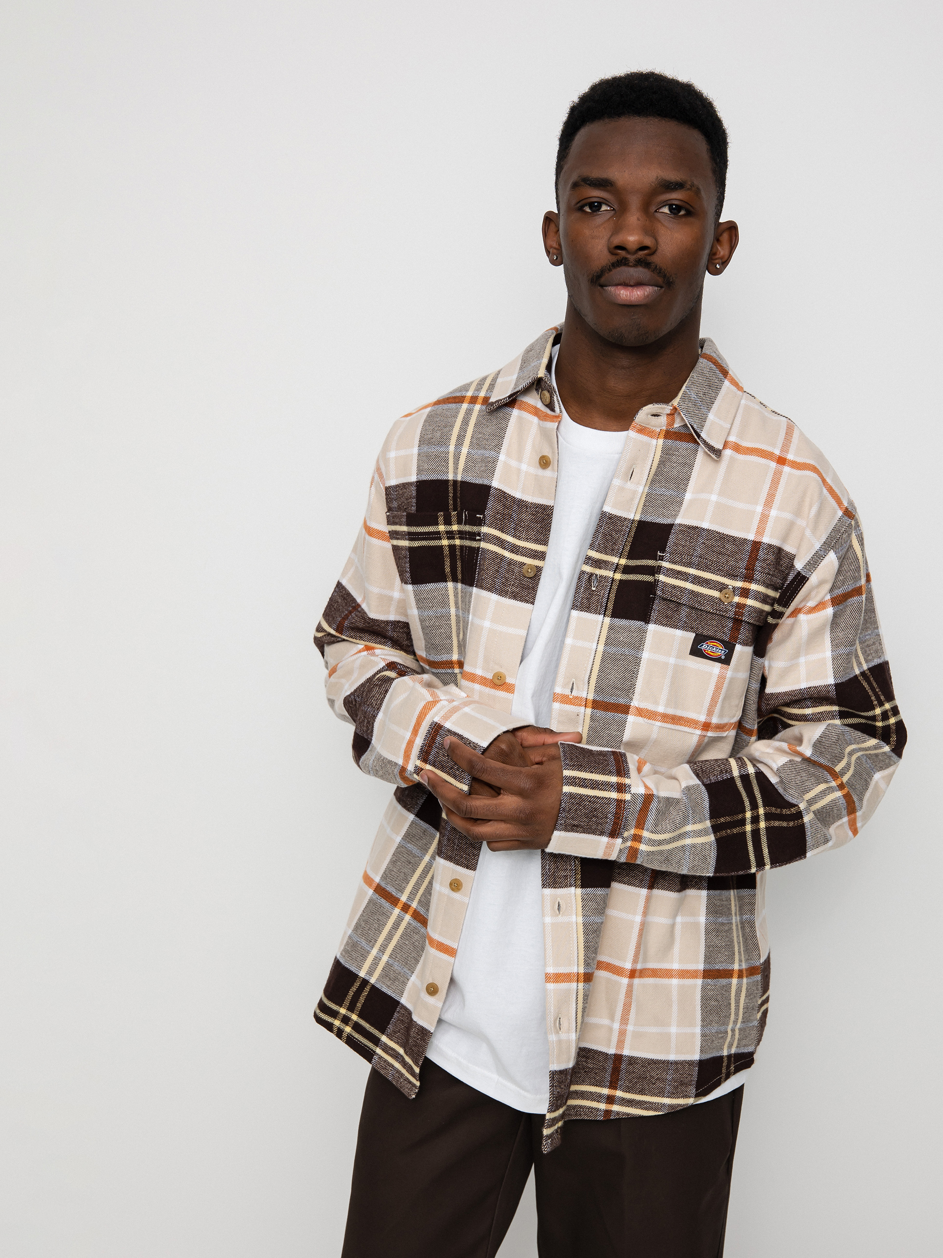 Koszula Dickies Orting (dark brown)