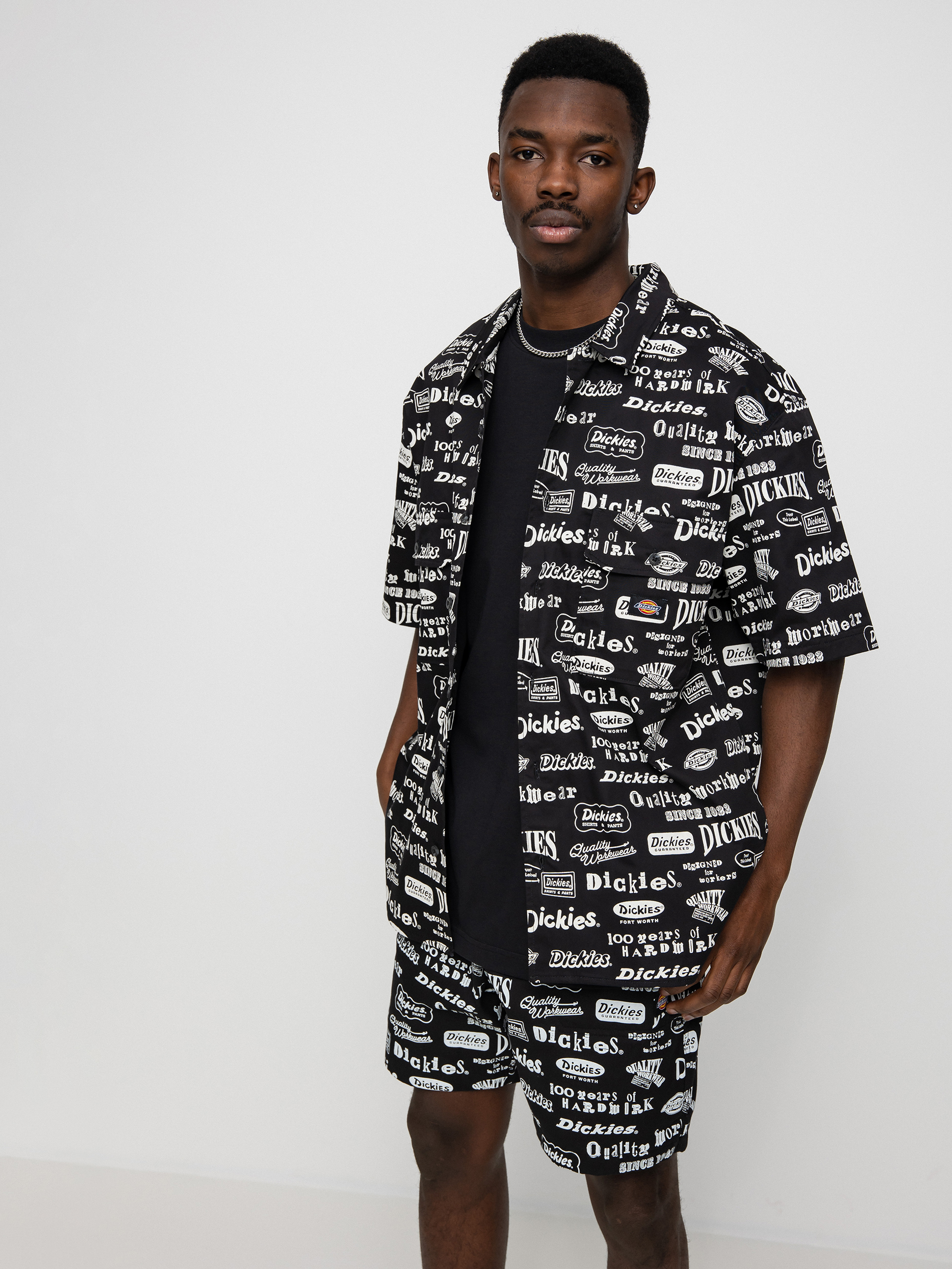 Koszula Dickies 100 Aop (black)