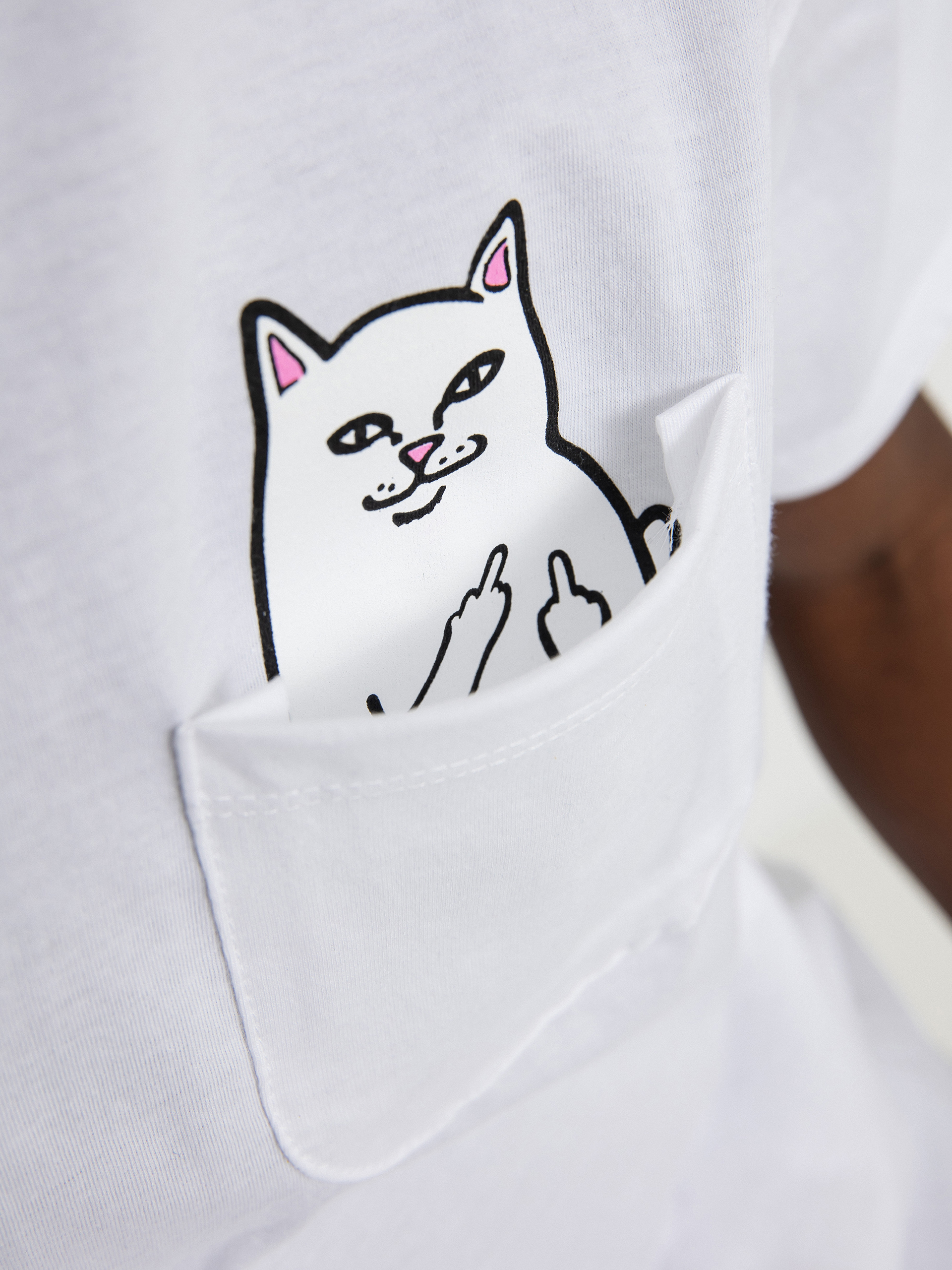 T-shirt RipNDip Lord Nermal Pocket (white)