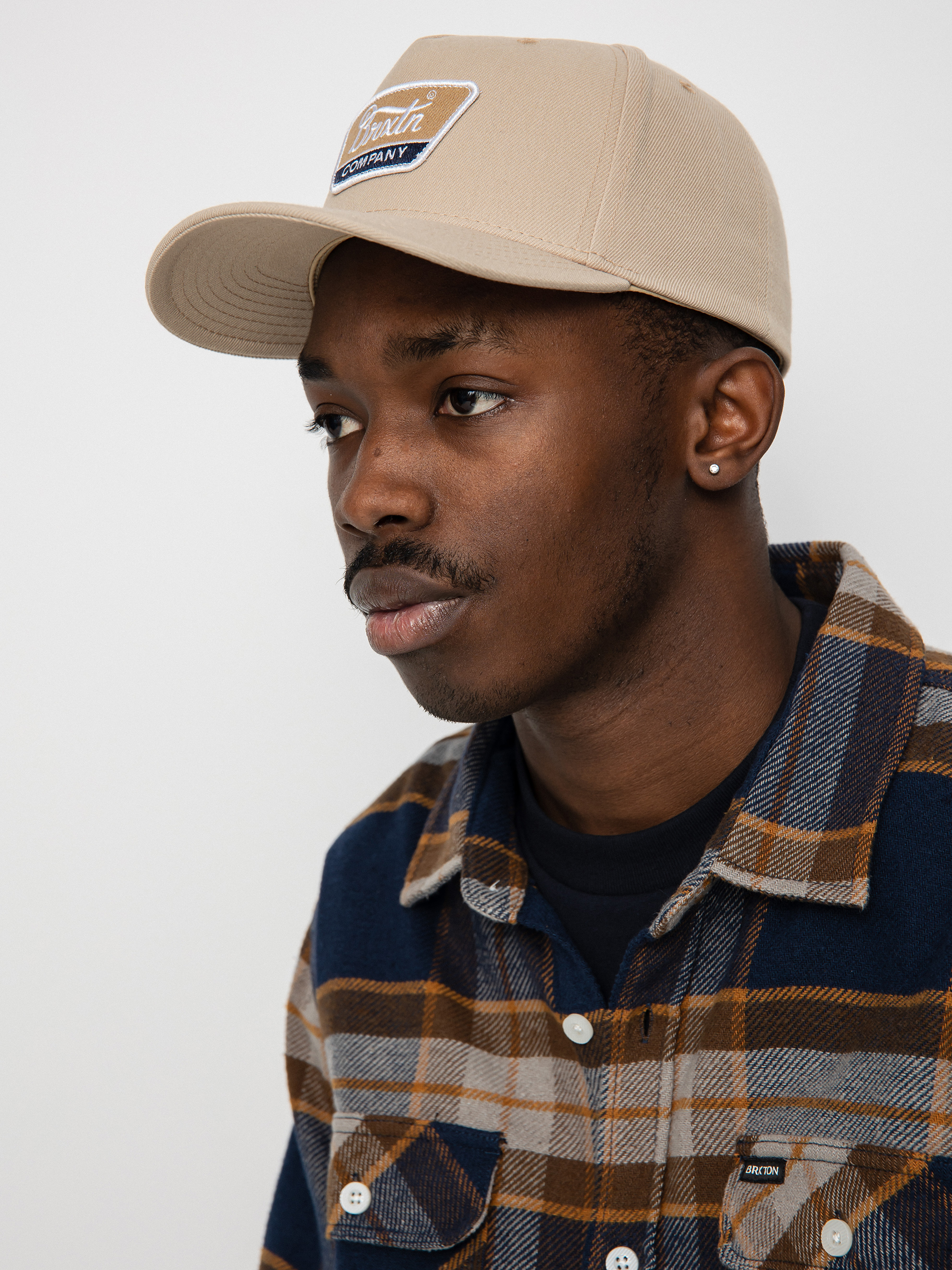 Czapka z daszkiem Brixton Linwood C Mp Snapback (mojave)