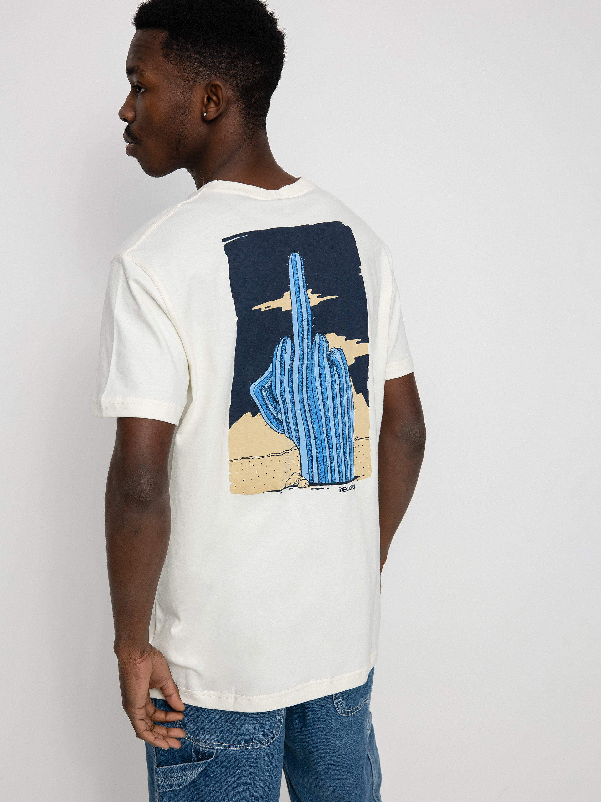 T-shirt Iriedaily Wtfucktus (offwhite)