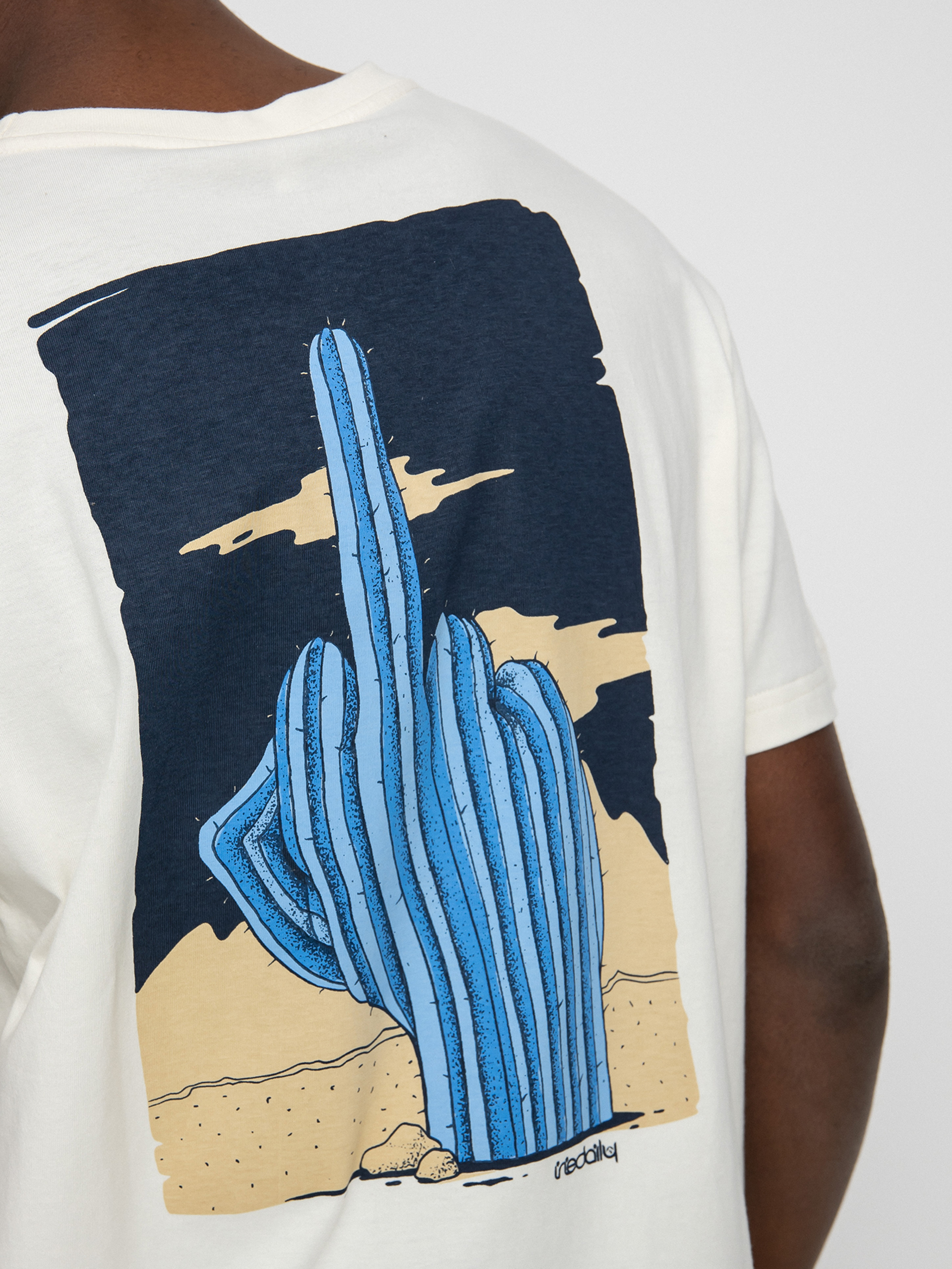 T-shirt Iriedaily Wtfucktus (offwhite)