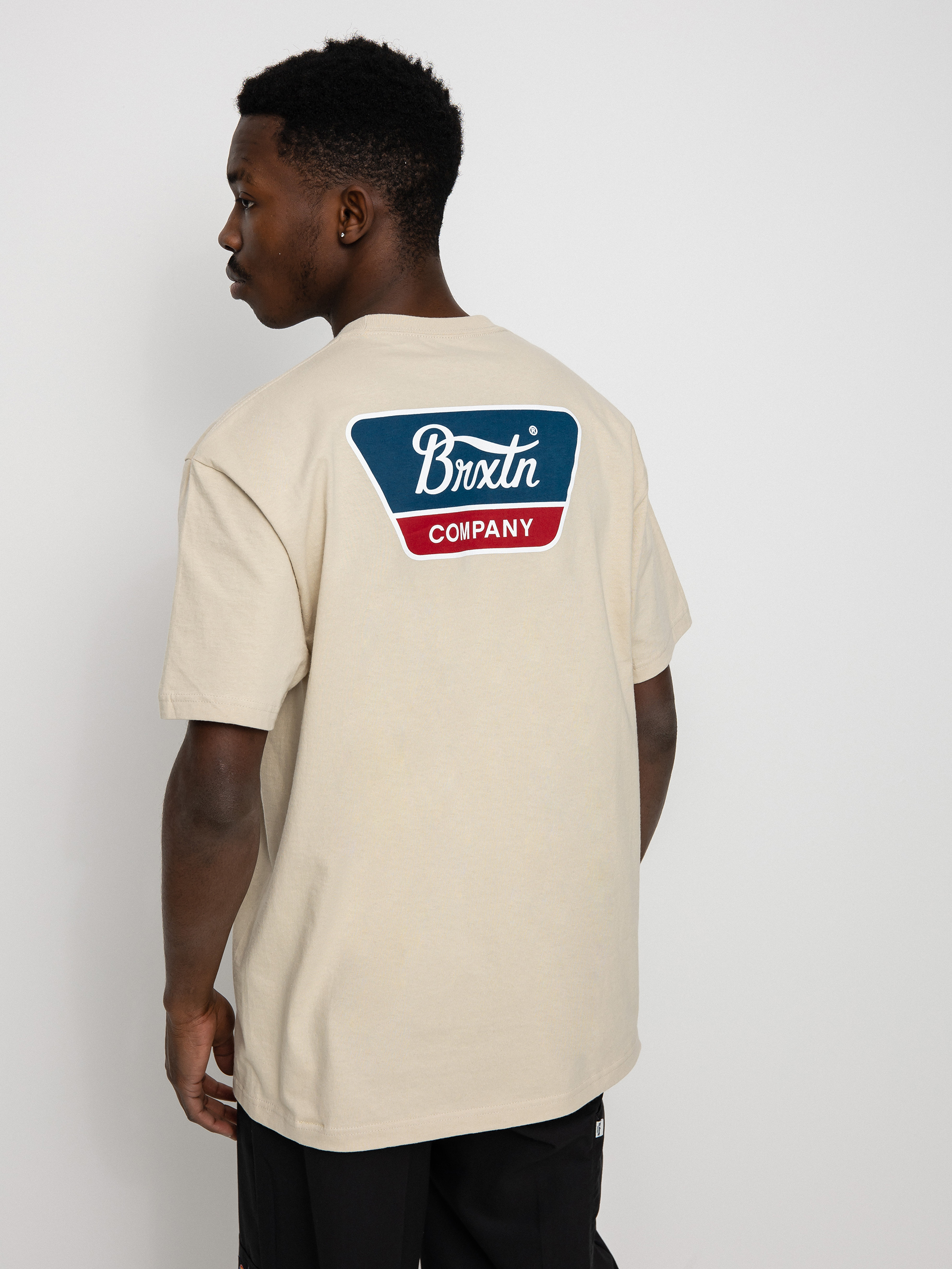 T-shirt Brixton Linwood (cream)