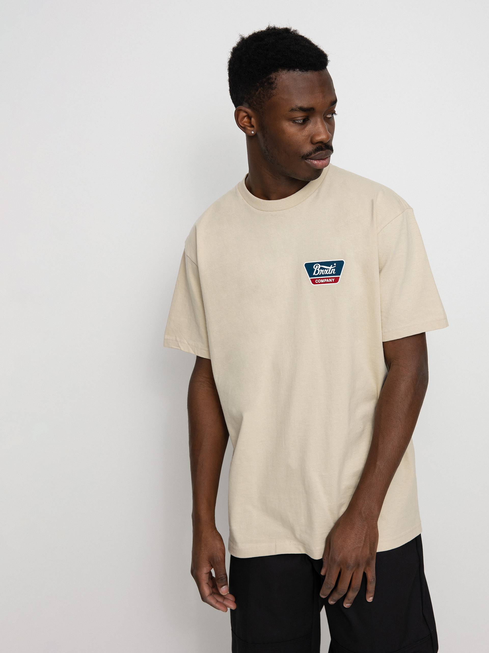 T-shirt Brixton Linwood (cream)